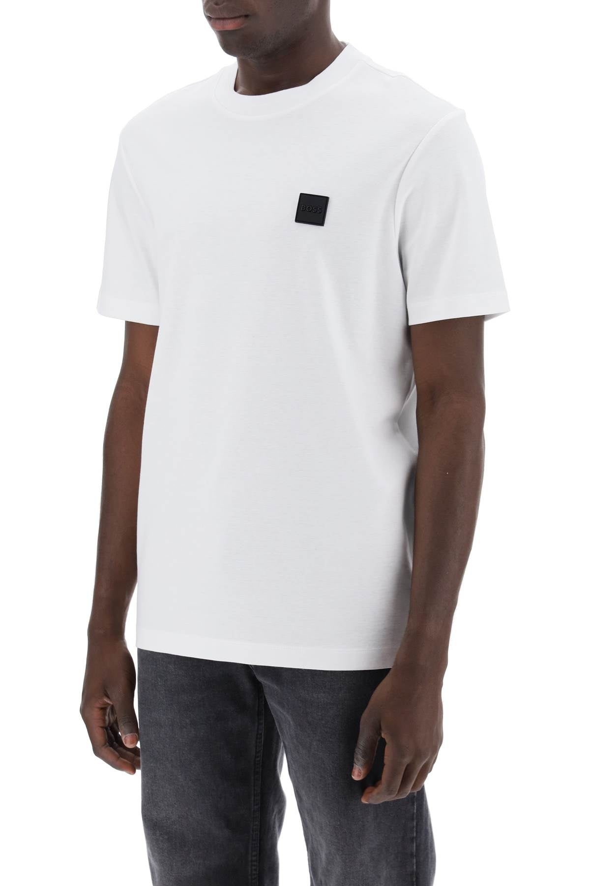 BOSS regular fit t-shirt with patch design