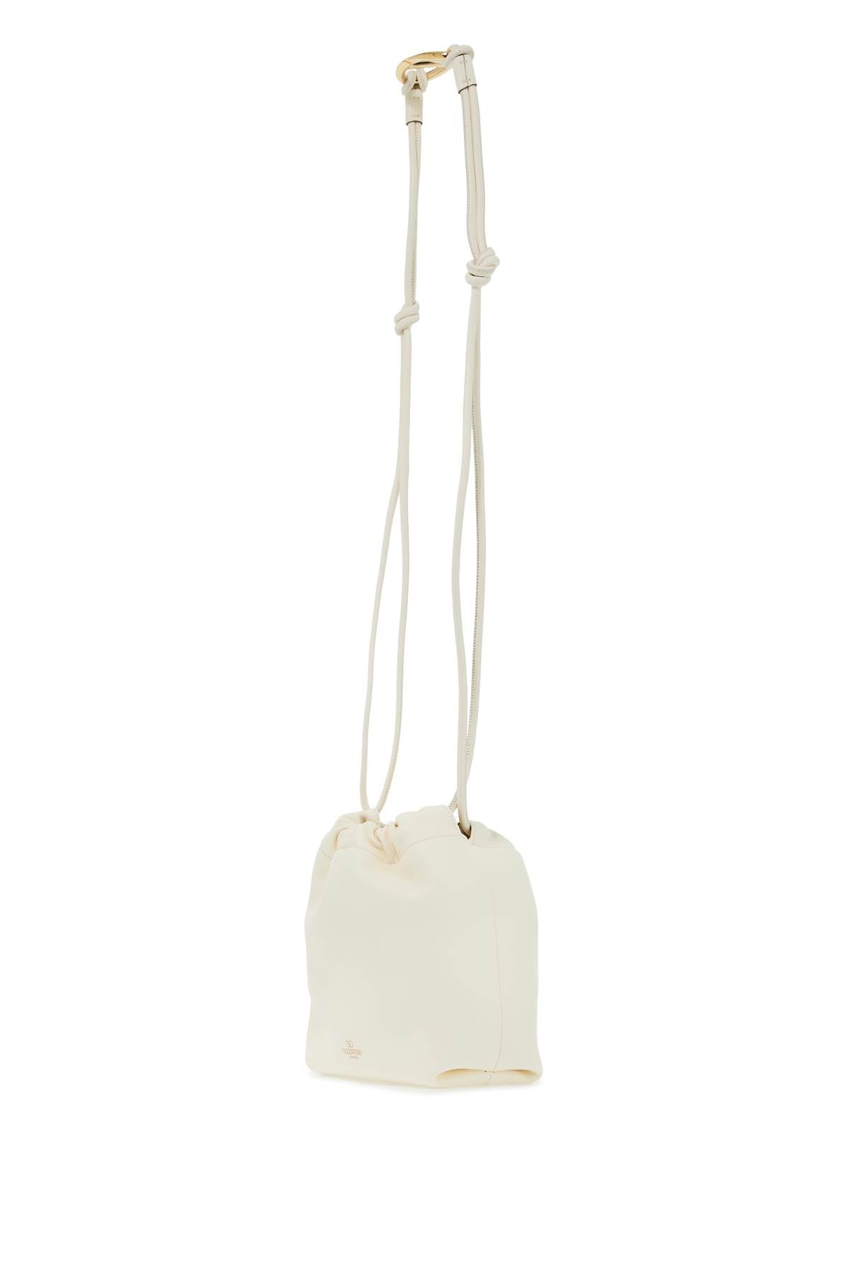 VALENTINO GARAVANI mini vlogo bucket bag with pouf