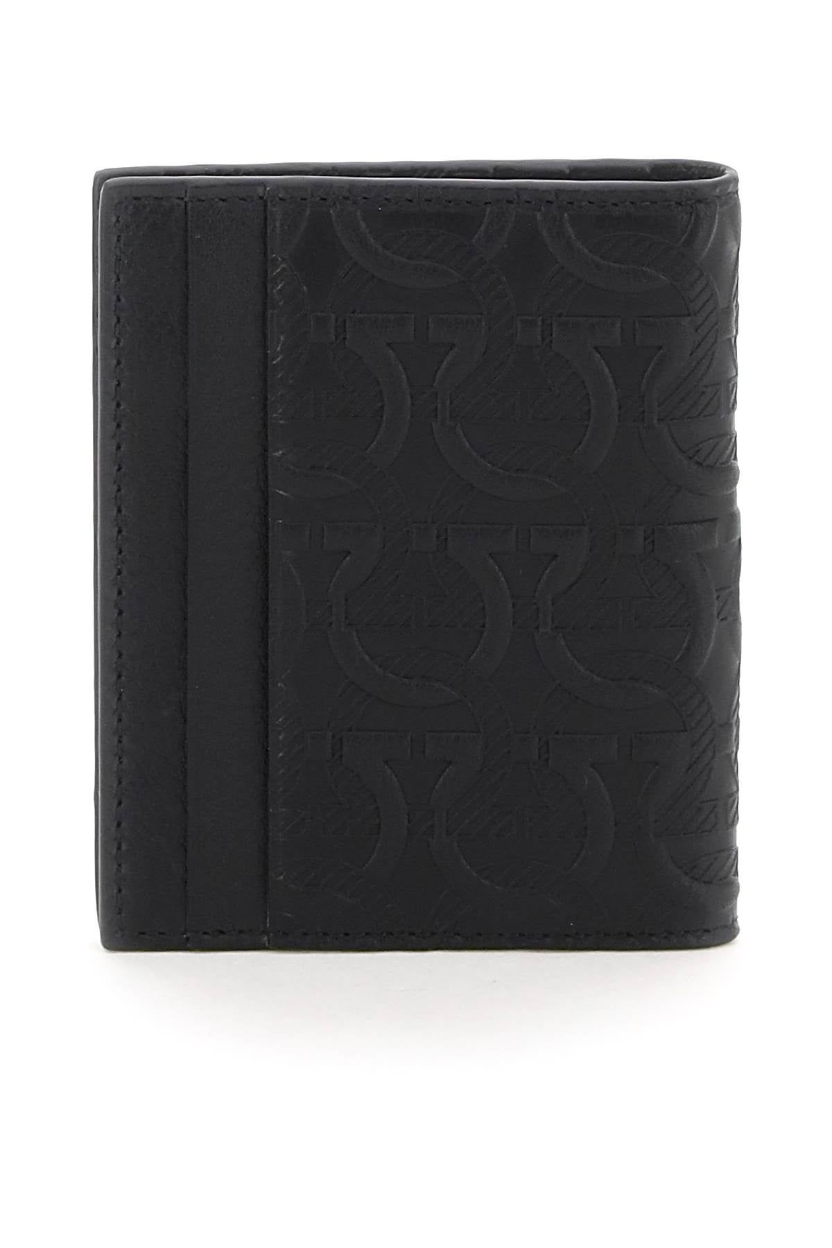 FERRAGAMO embossed leather bifold wallet