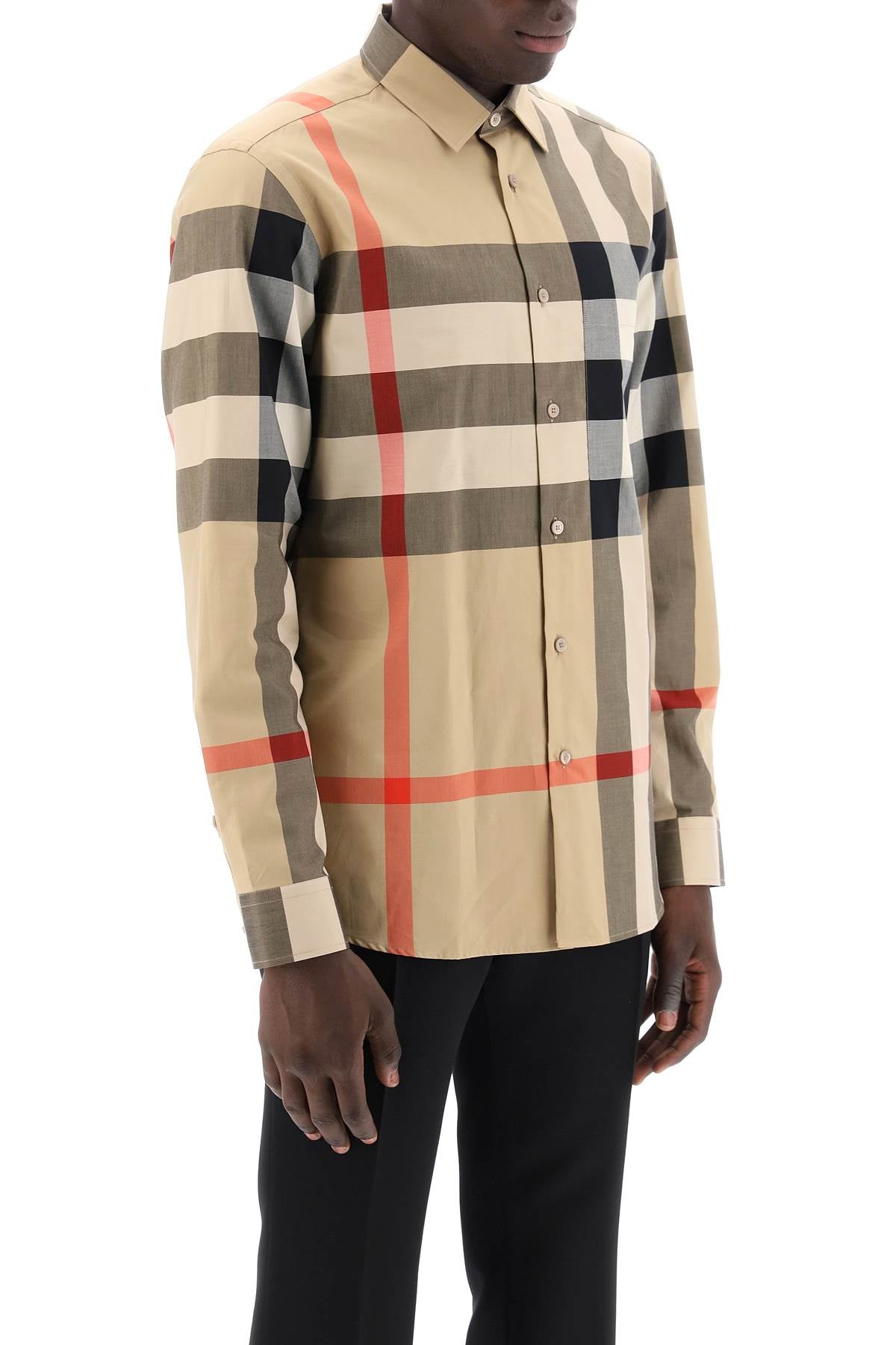 BURBERRY long sleeve summerton shirt