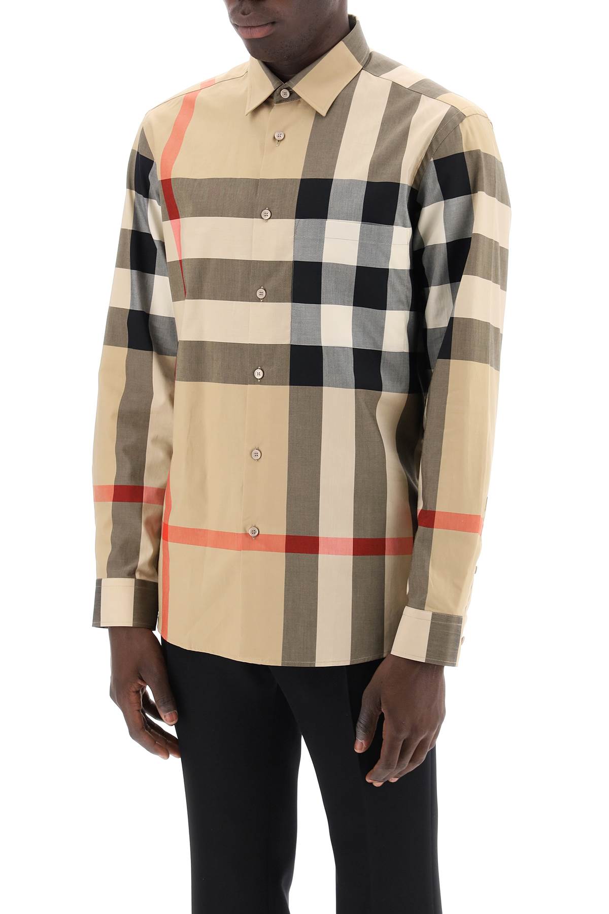 BURBERRY long sleeve summerton shirt