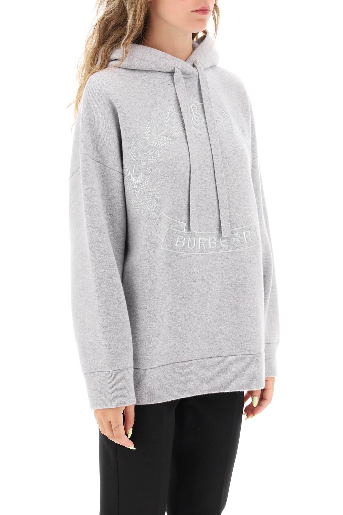 BURBERRY 'cristiana' cashmere blend hoodie