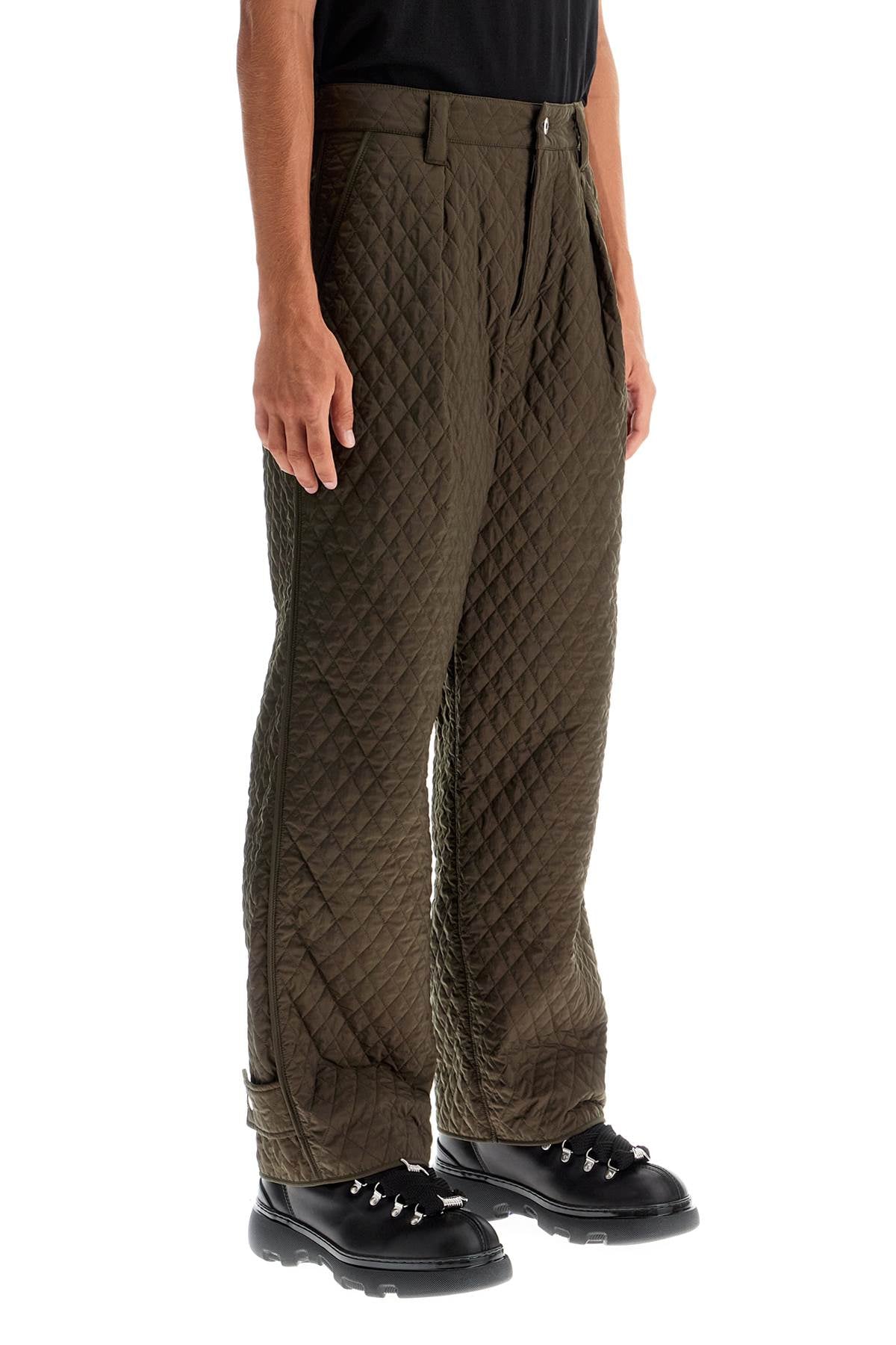 BURBERRY quilted nylon pants for