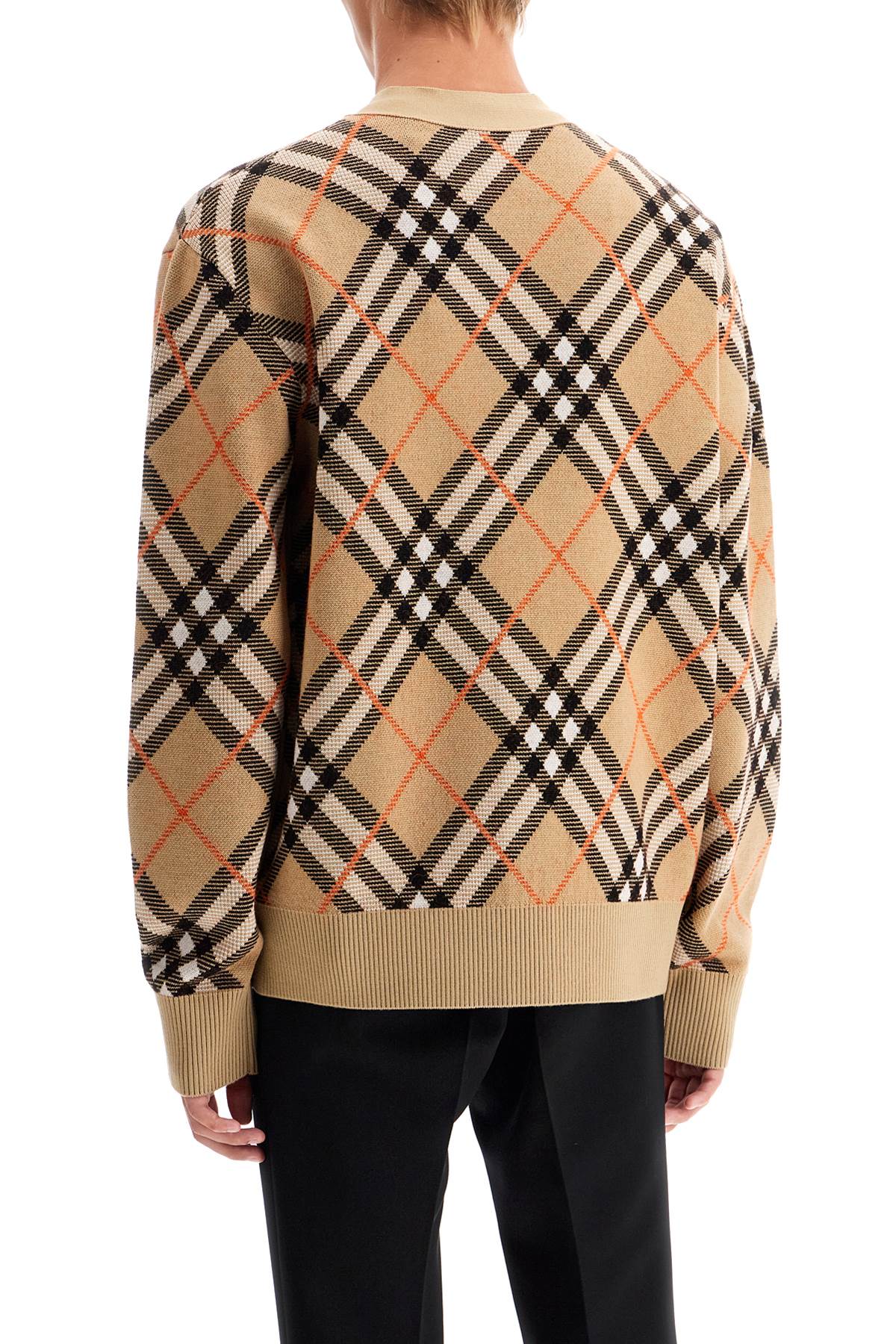 BURBERRY ered wool and mohair cardigan sweater