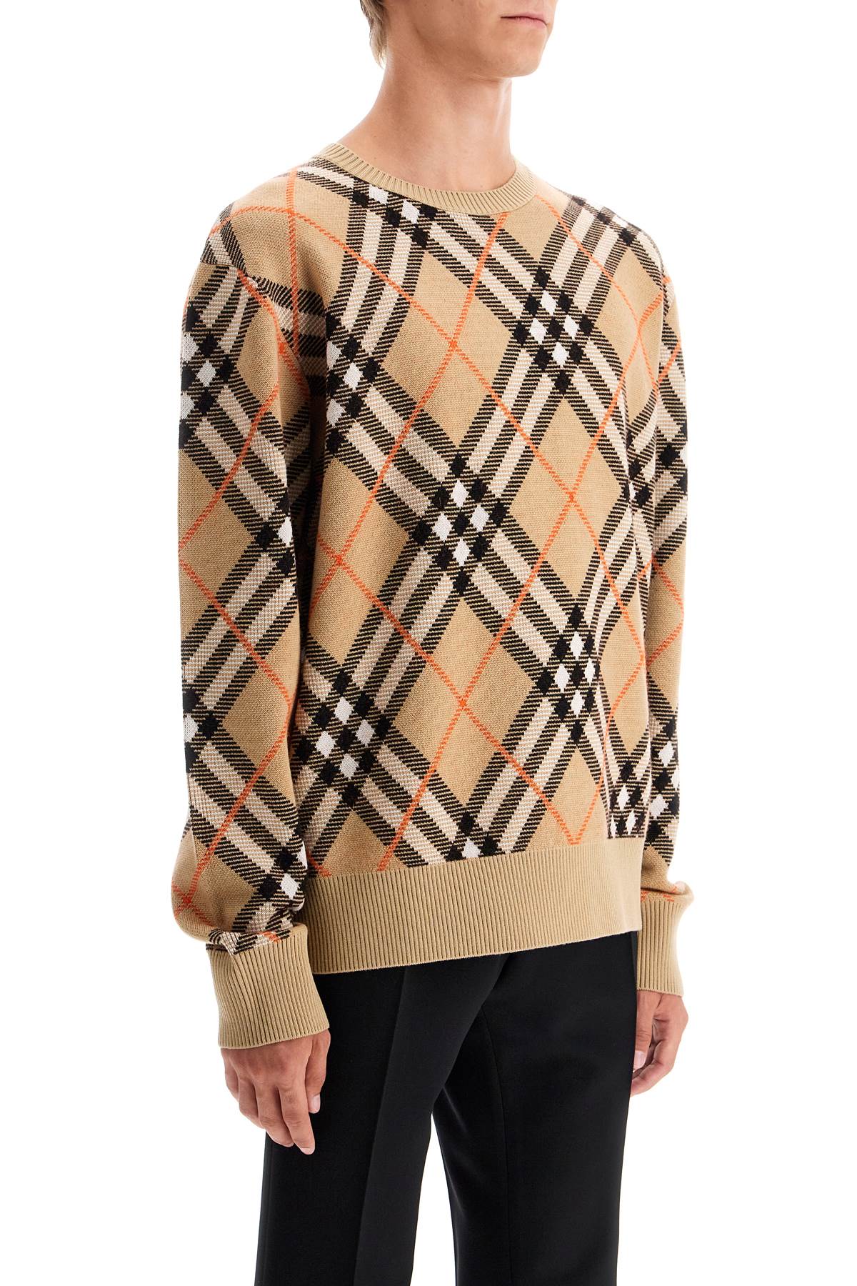 BURBERRY ered wool and mohair pullover sweater