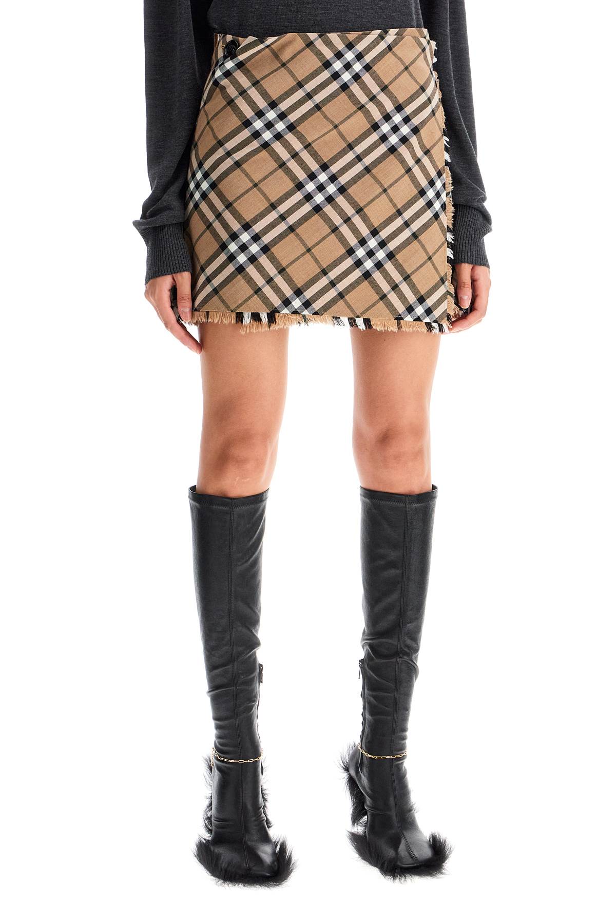 BURBERRY burberry check skirt with