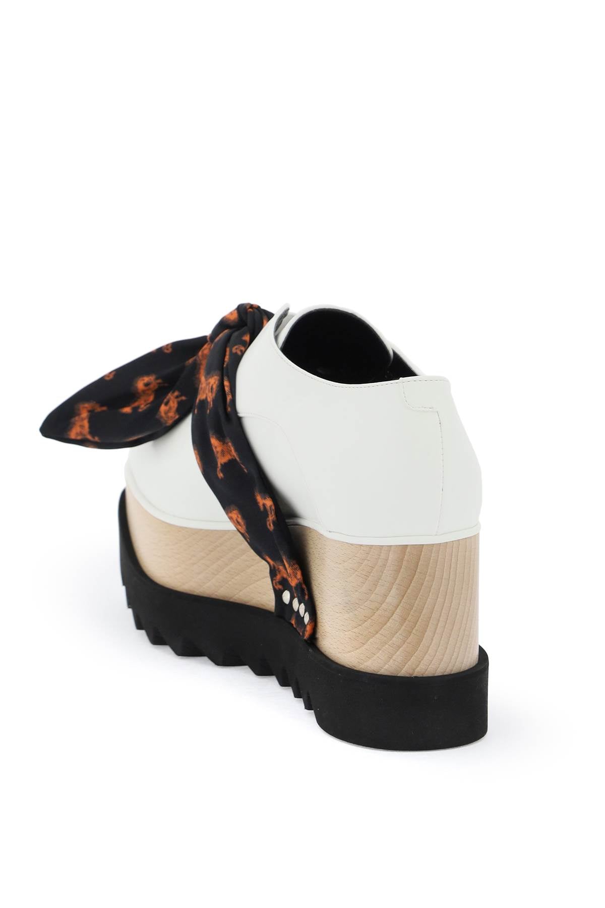 STELLA McCARTNEY platform elyse loafers eith printed band