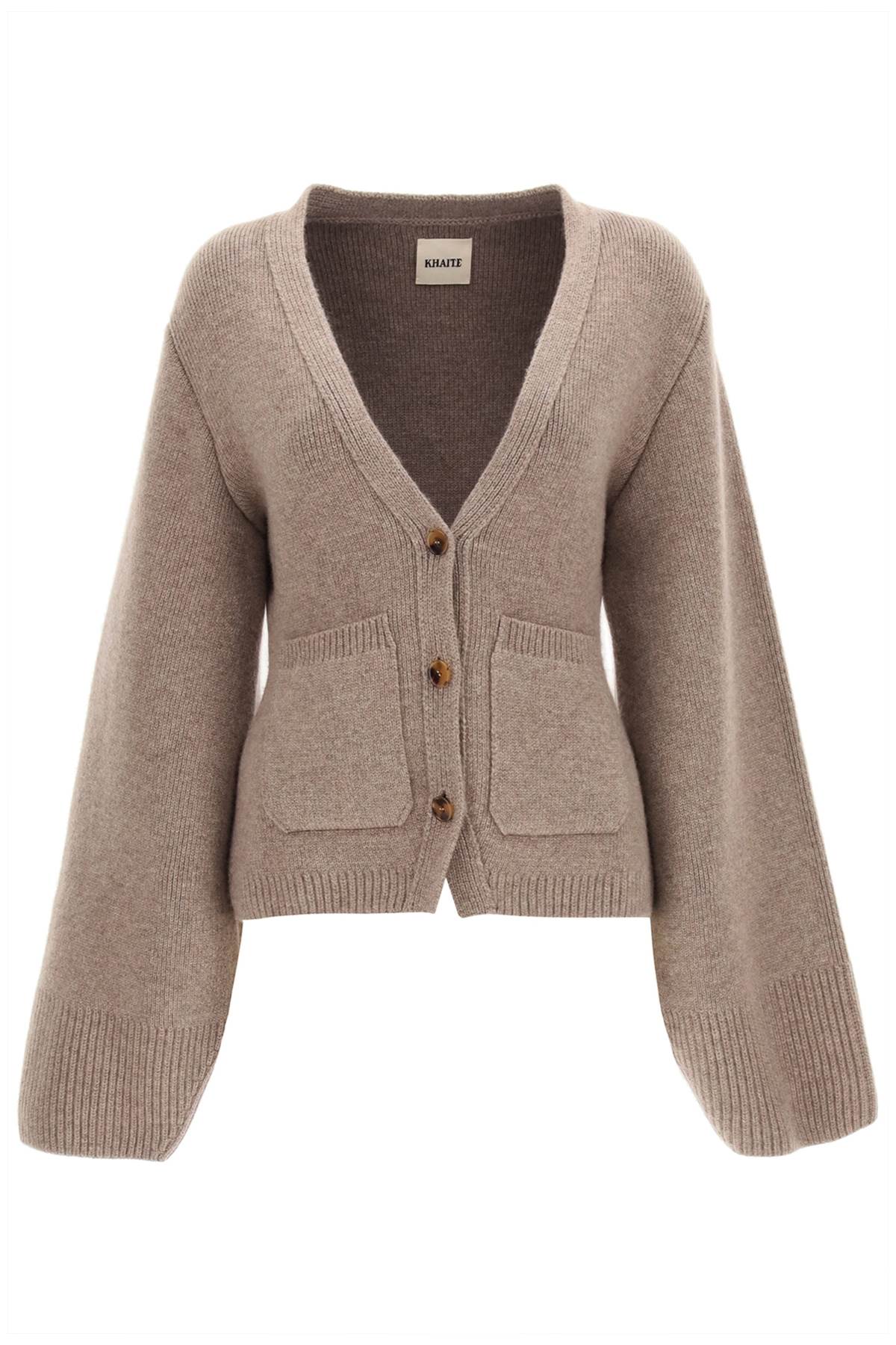 KHAITE scarlet cashmere cardigan