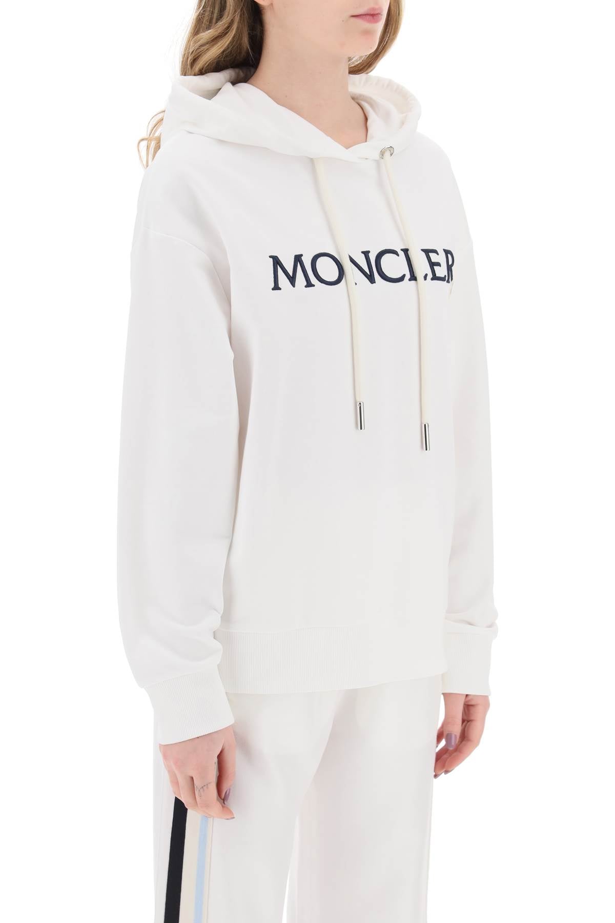 MONCLER hooded sweatshirt with embroidered logo