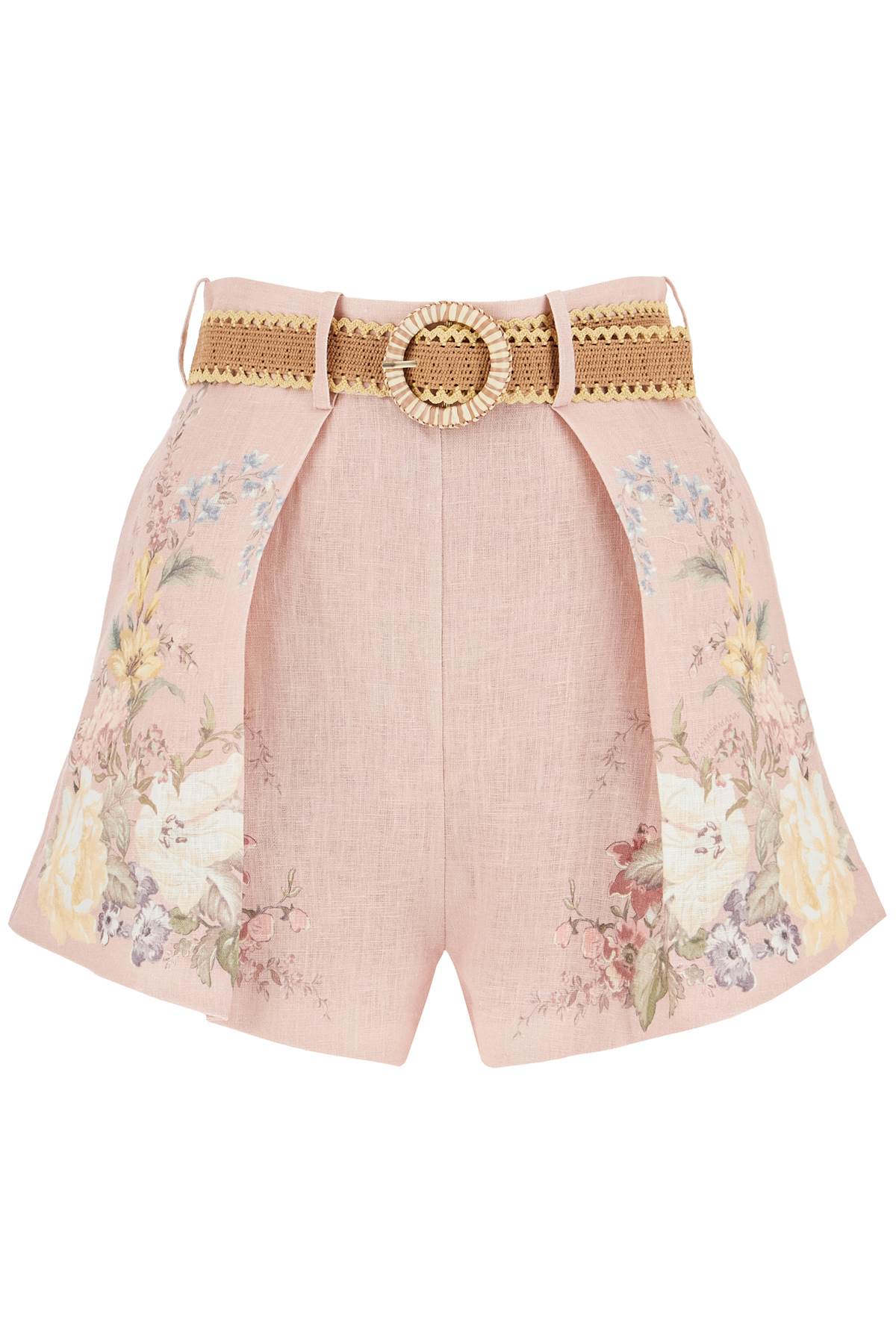 ZIMMERMANN floral linen waverly shorts