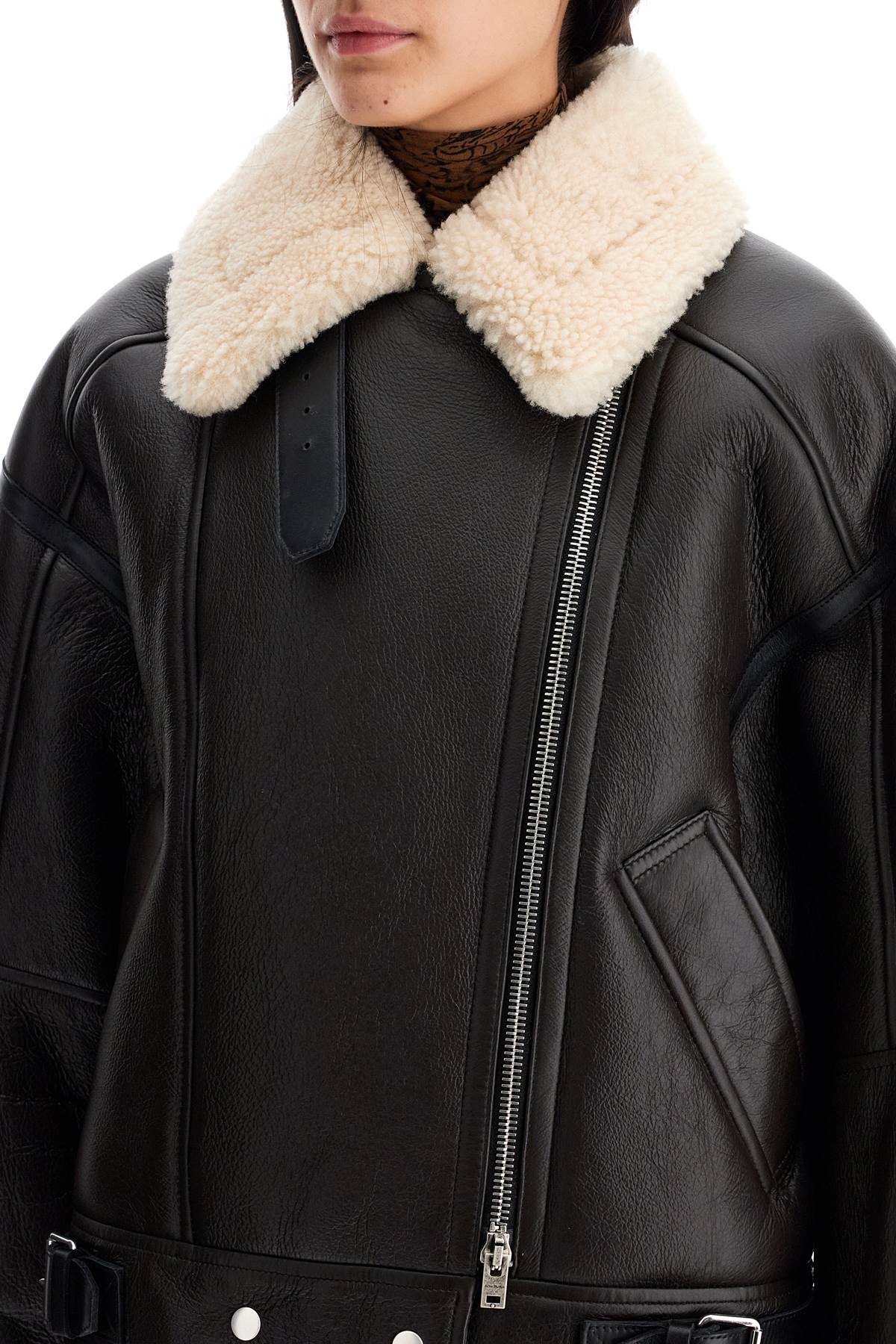 ACNE STUDIOS oversized shearling jacket