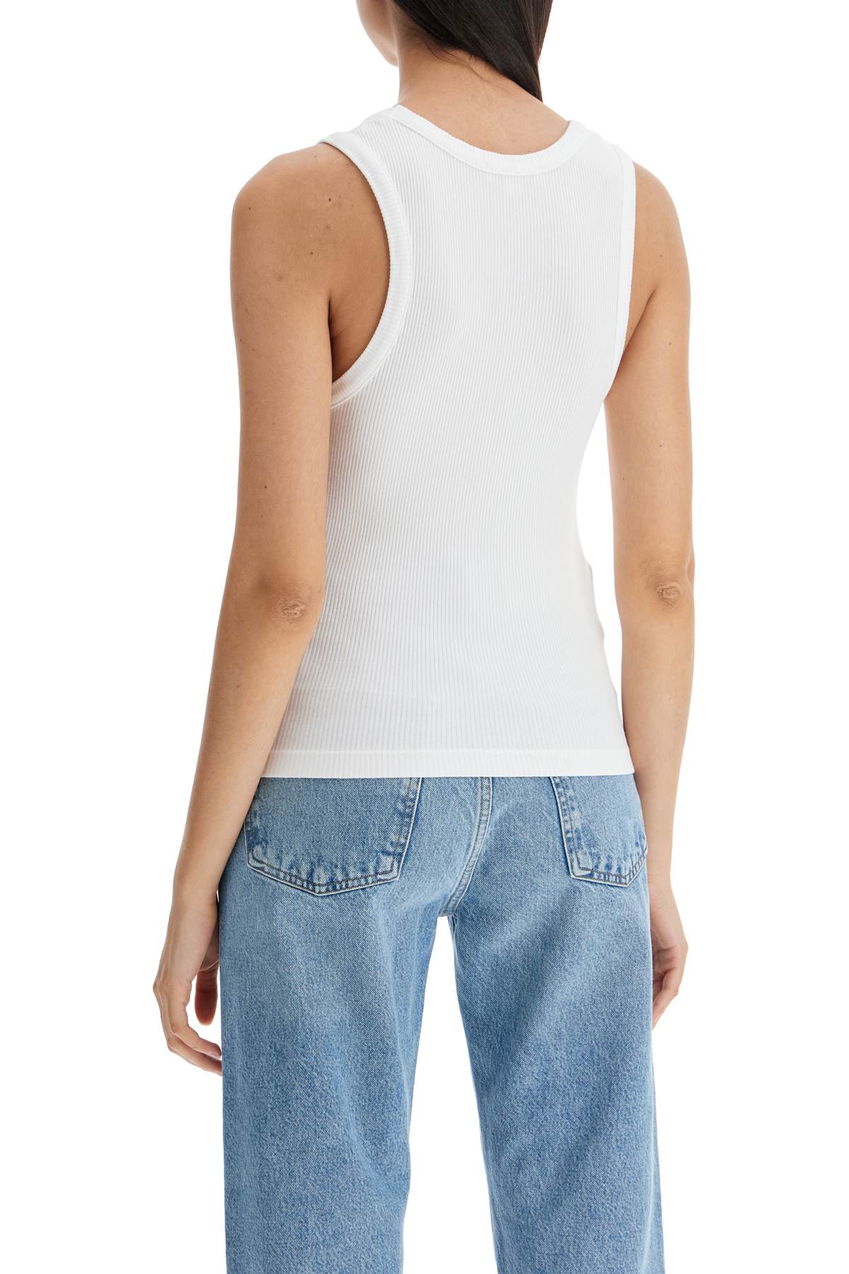 AGOLDE poppy ribbed tank top