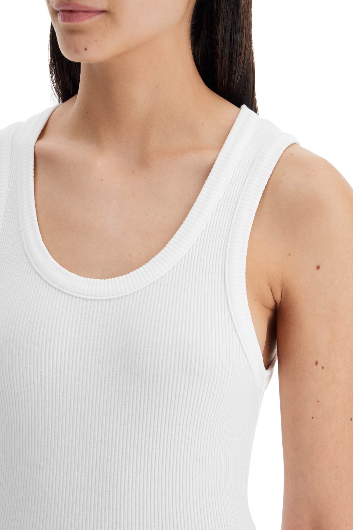 AGOLDE poppy ribbed tank top