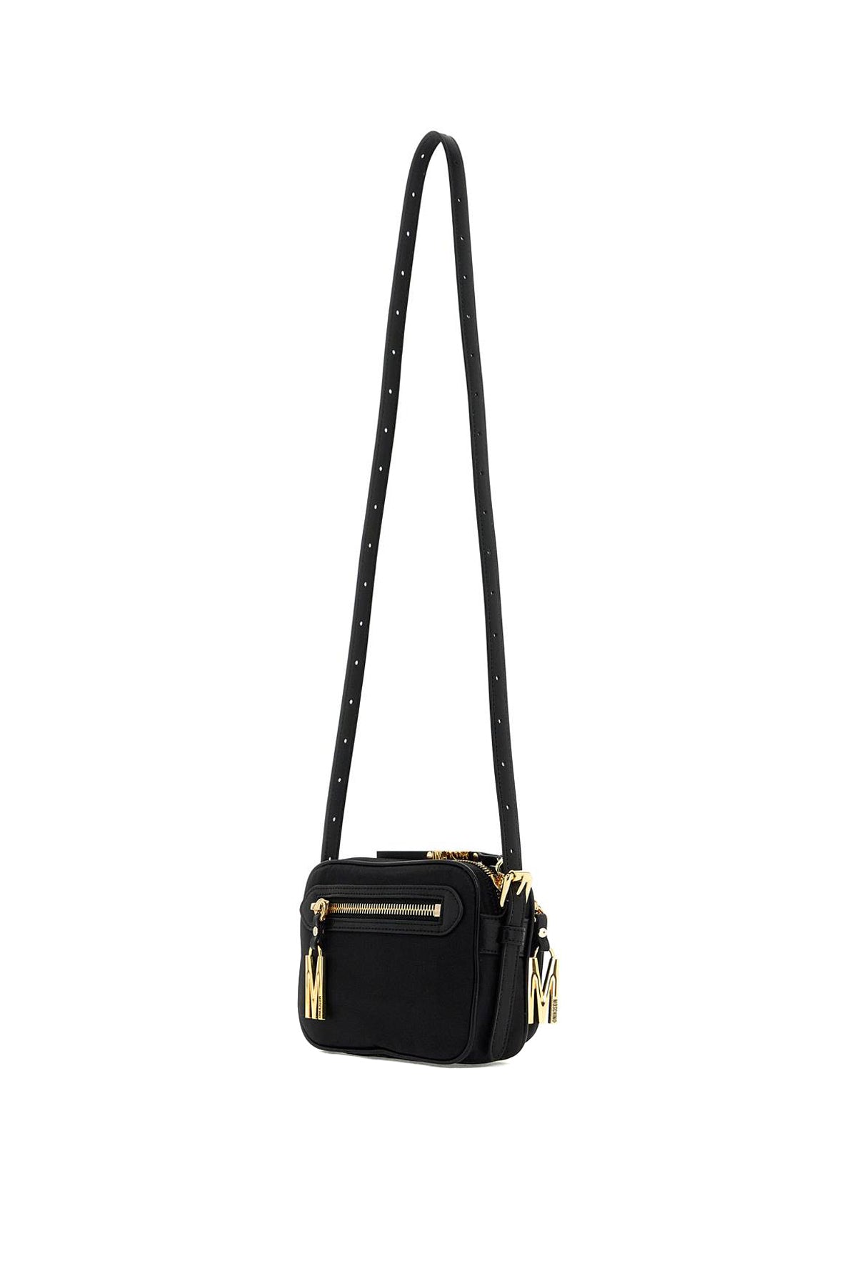 MOSCHINO mini shoulder bag with metal logo