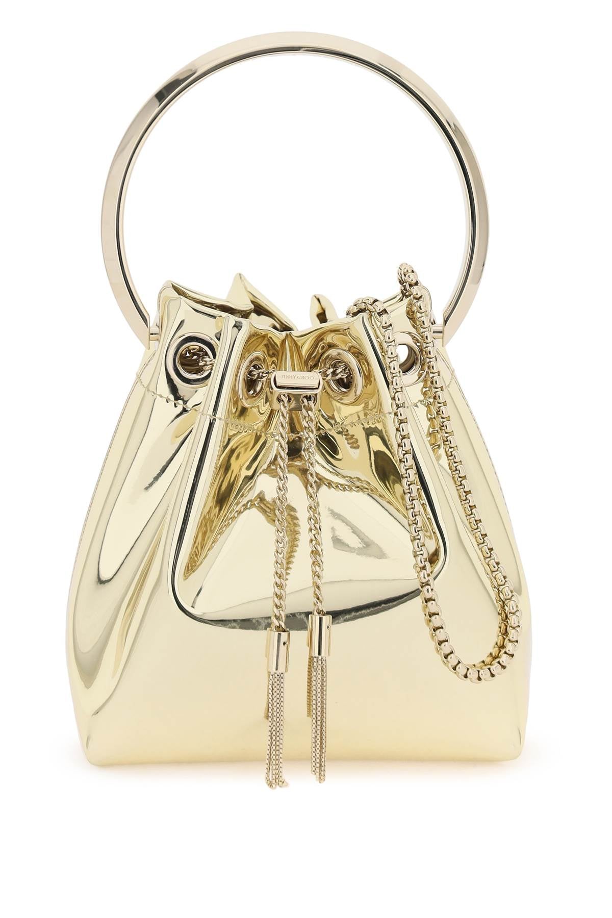 JIMMY CHOO bon bon mirror-effect bag