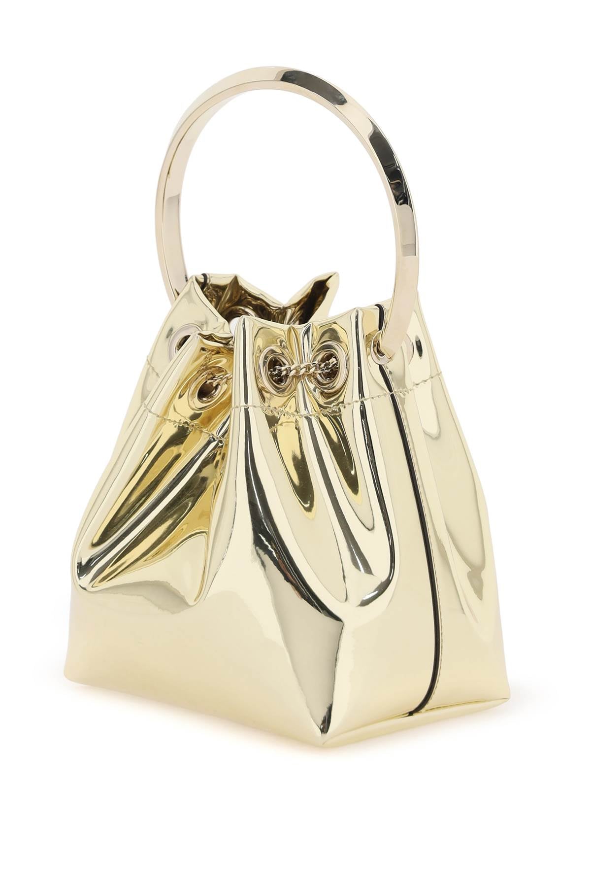 JIMMY CHOO bon bon mirror-effect bag