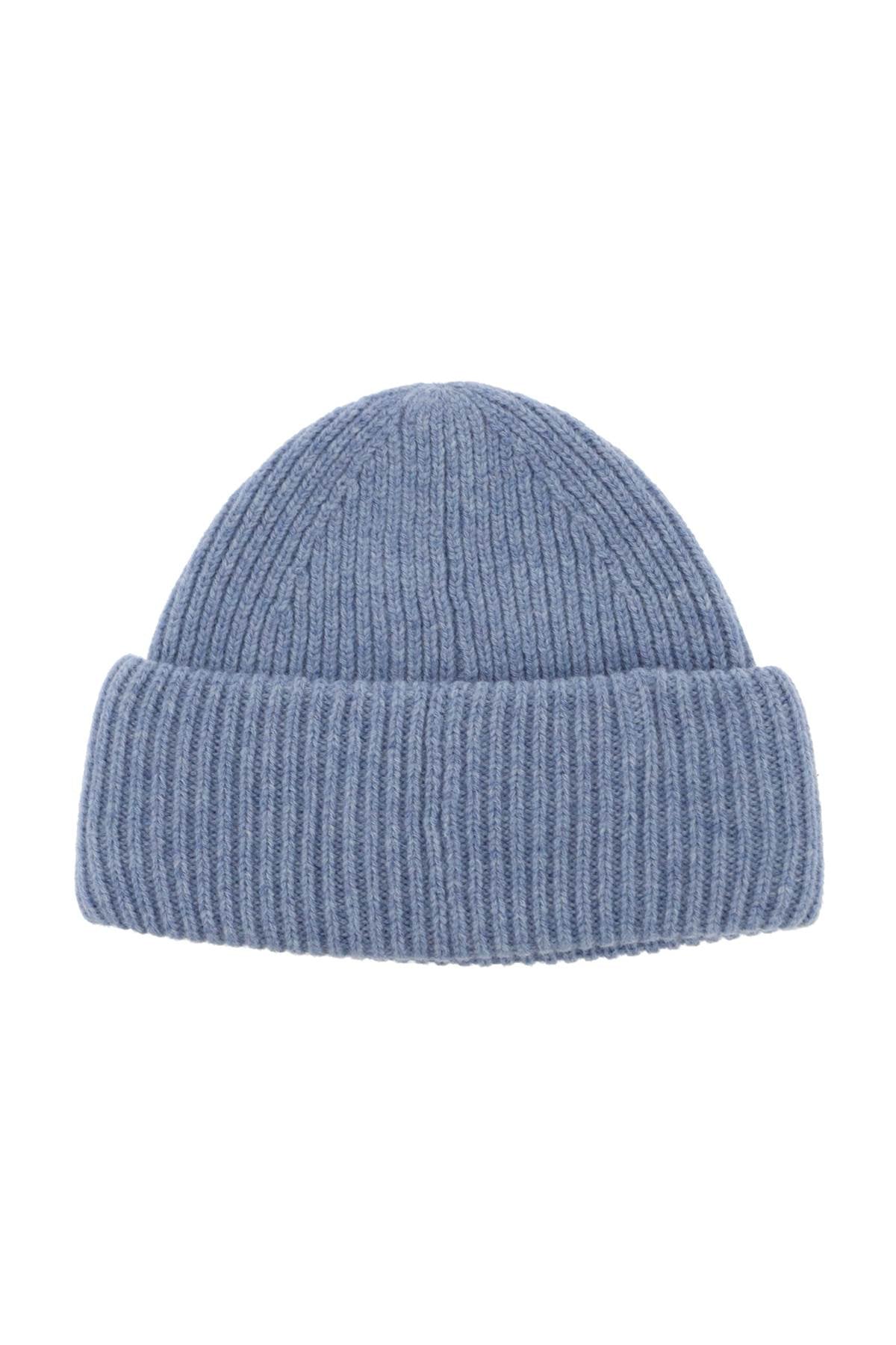 ACNE STUDIOS ribbed wool beanie hat with cuff