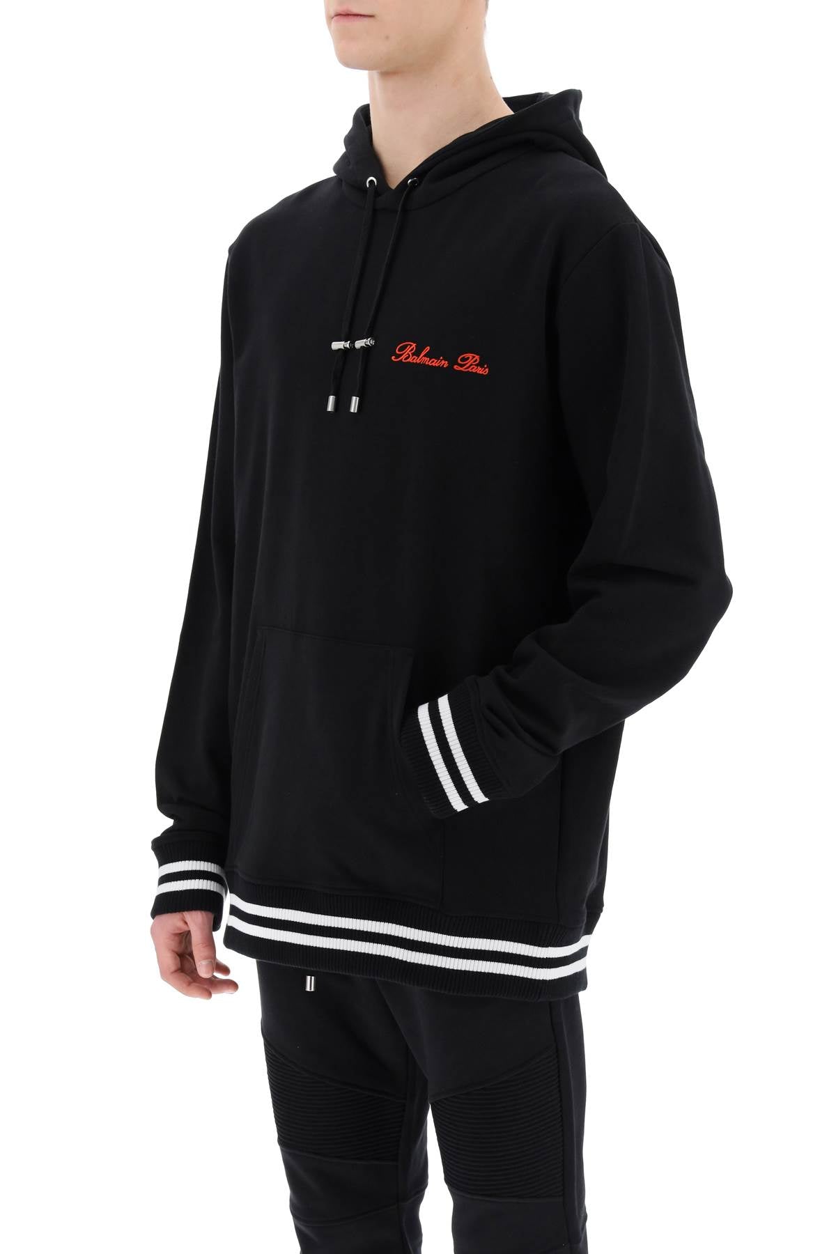 BALMAIN hoodie with logo embroidery