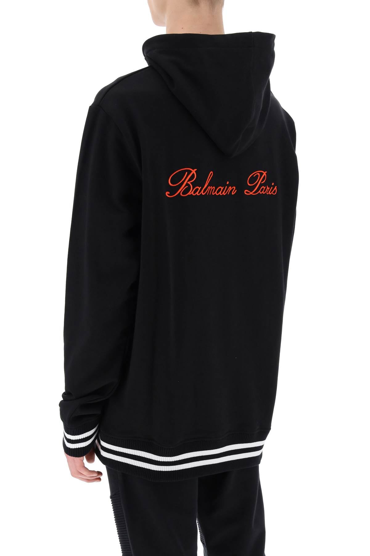 BALMAIN hoodie with logo embroidery