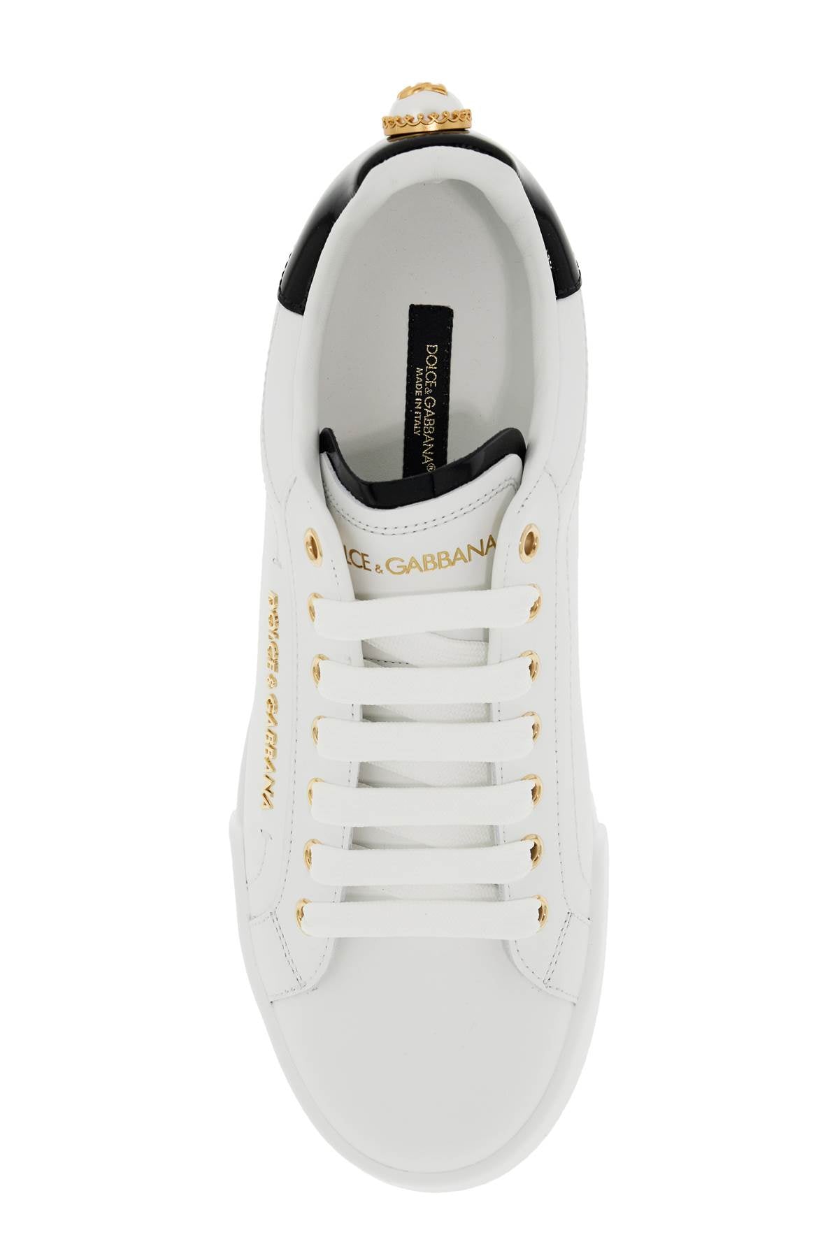 DOLCE & GABBANA portofino sneakers with pearl