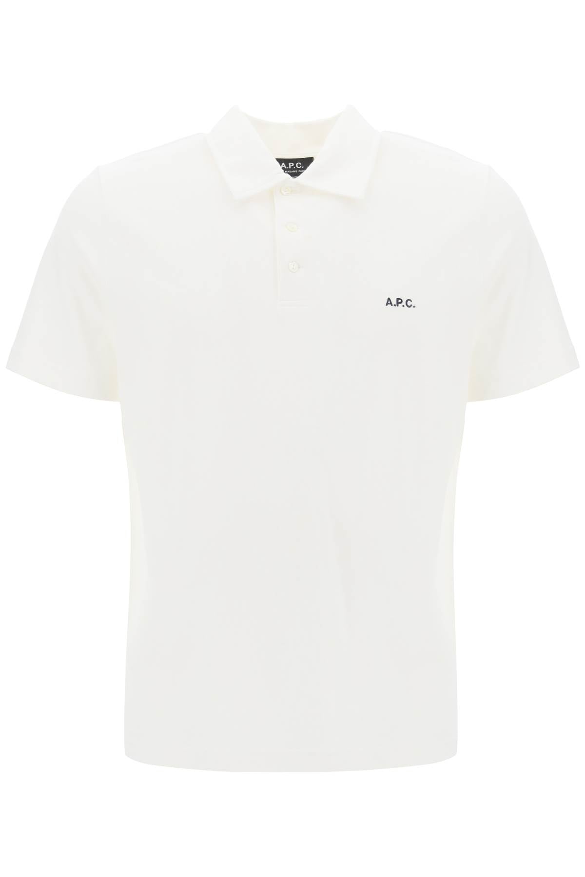 A.P.C. austin polo shirt with logo embroidery