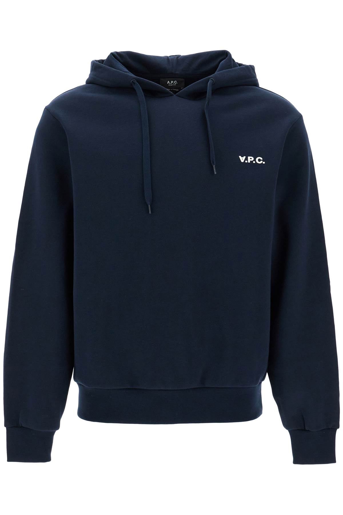 A.P.C. hooded sweatshirt with flocked