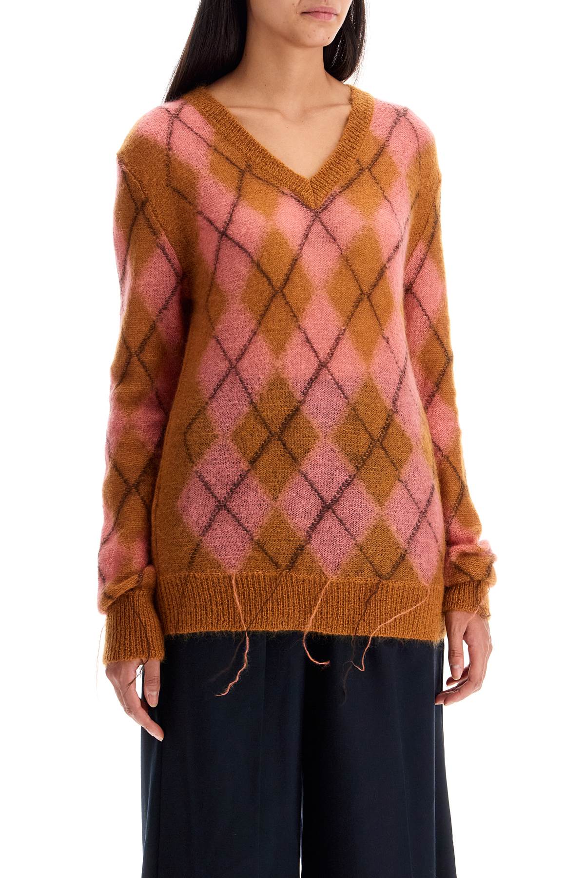 MARNI distressed mohair pullover