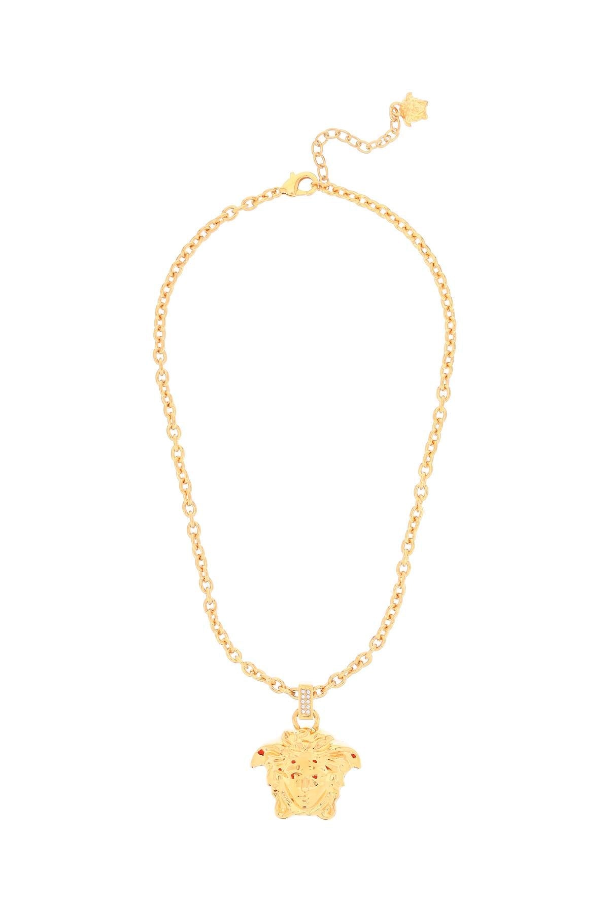 VERSACE la medusa necklace with crystals