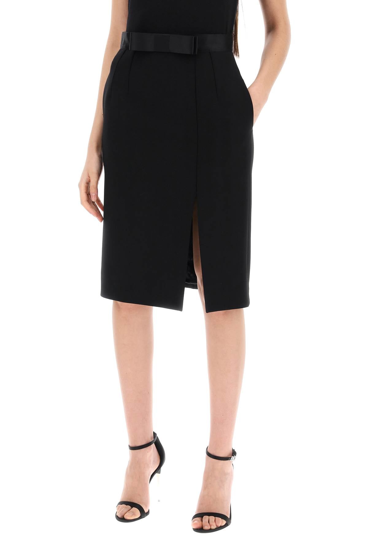 DOLCE & GABBANA "knee-length skirt with satin