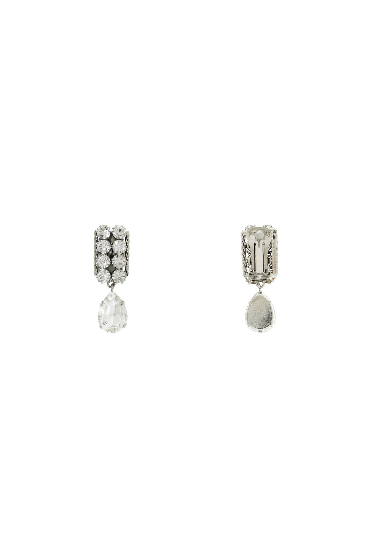 ALESSANDRA RICH dangling clip-on earrings