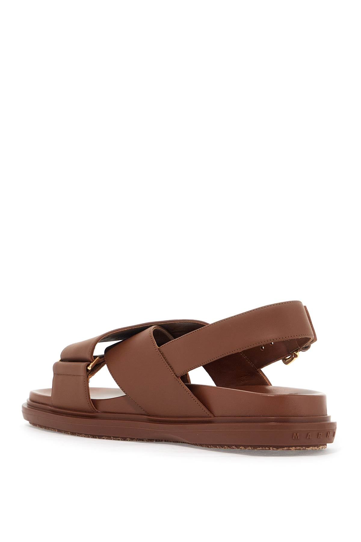 MARNI fussbett leather sandals