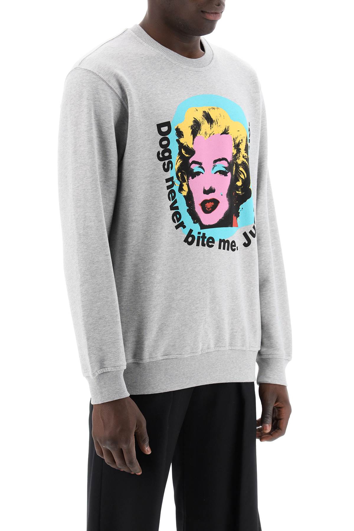 COMME DES GARCONS SHIRT marilyn monroe printed sweatshirt