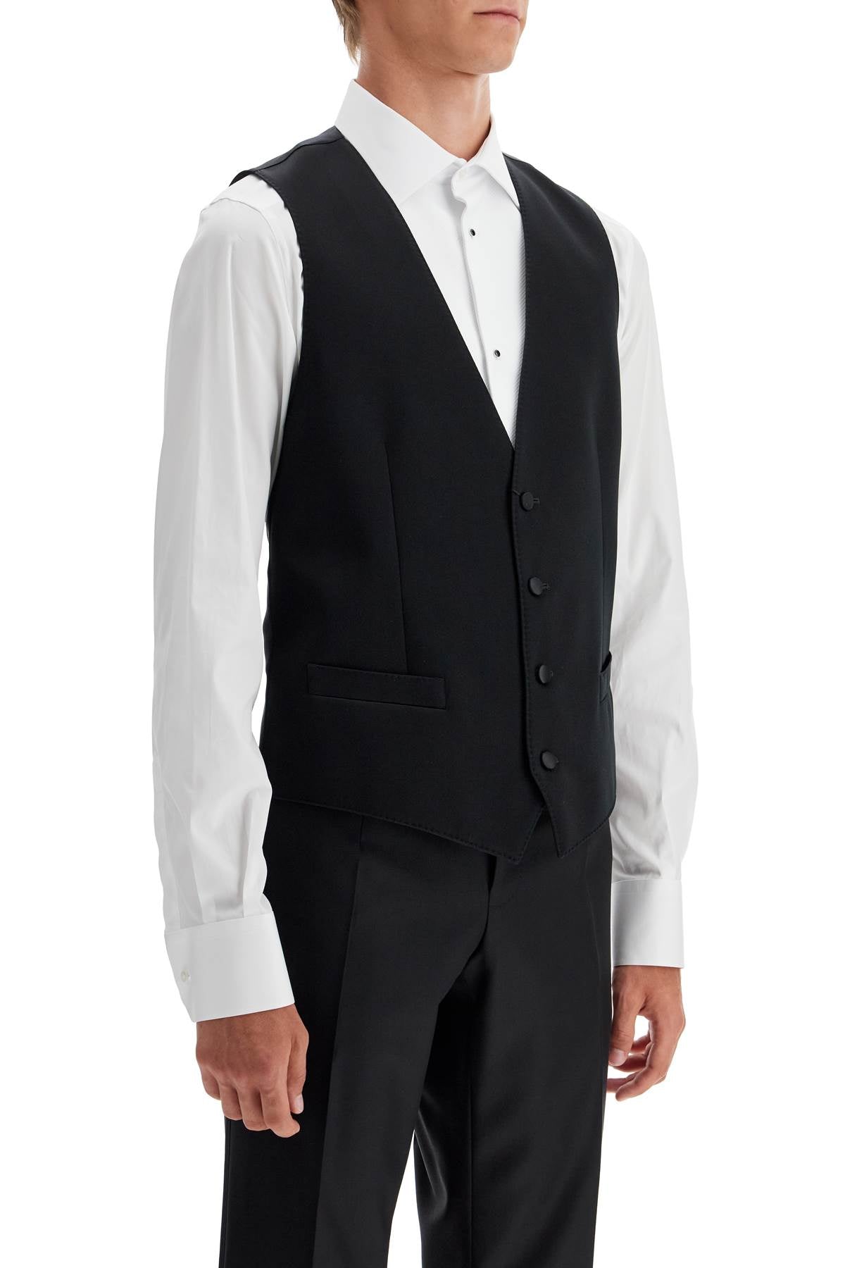 DOLCE & GABBANA sartorial satin waistcoat