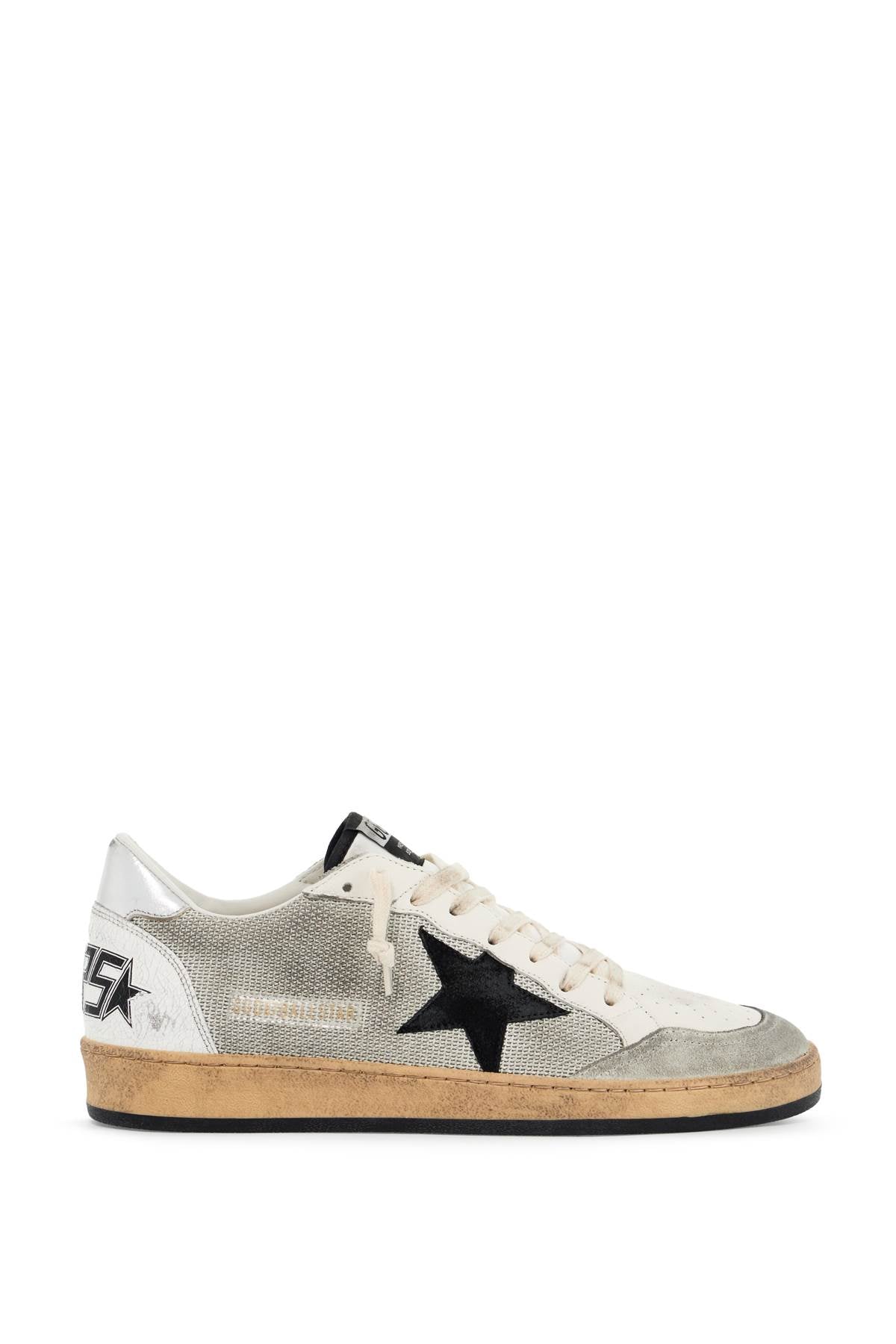 GOLDEN GOOSE leather and canvas sneakers