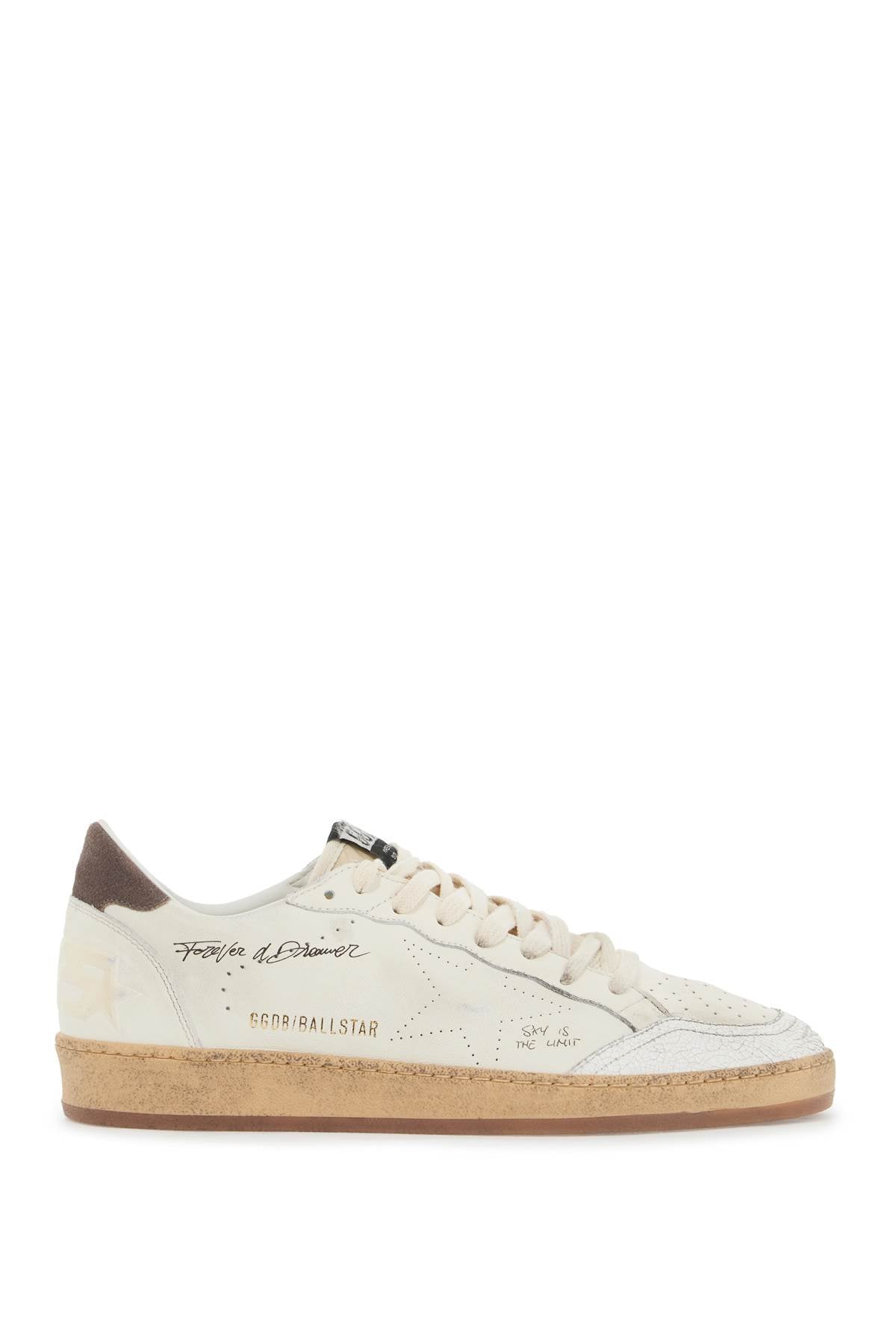 GOLDEN GOOSE leather ball star sneakers in