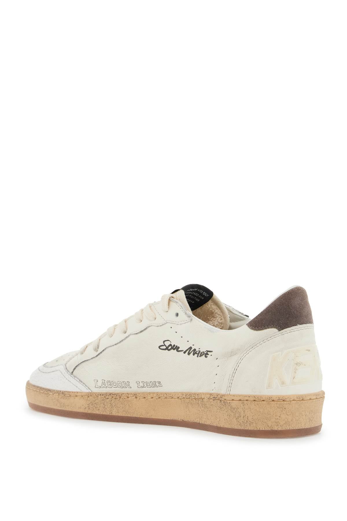 GOLDEN GOOSE leather ball star sneakers in