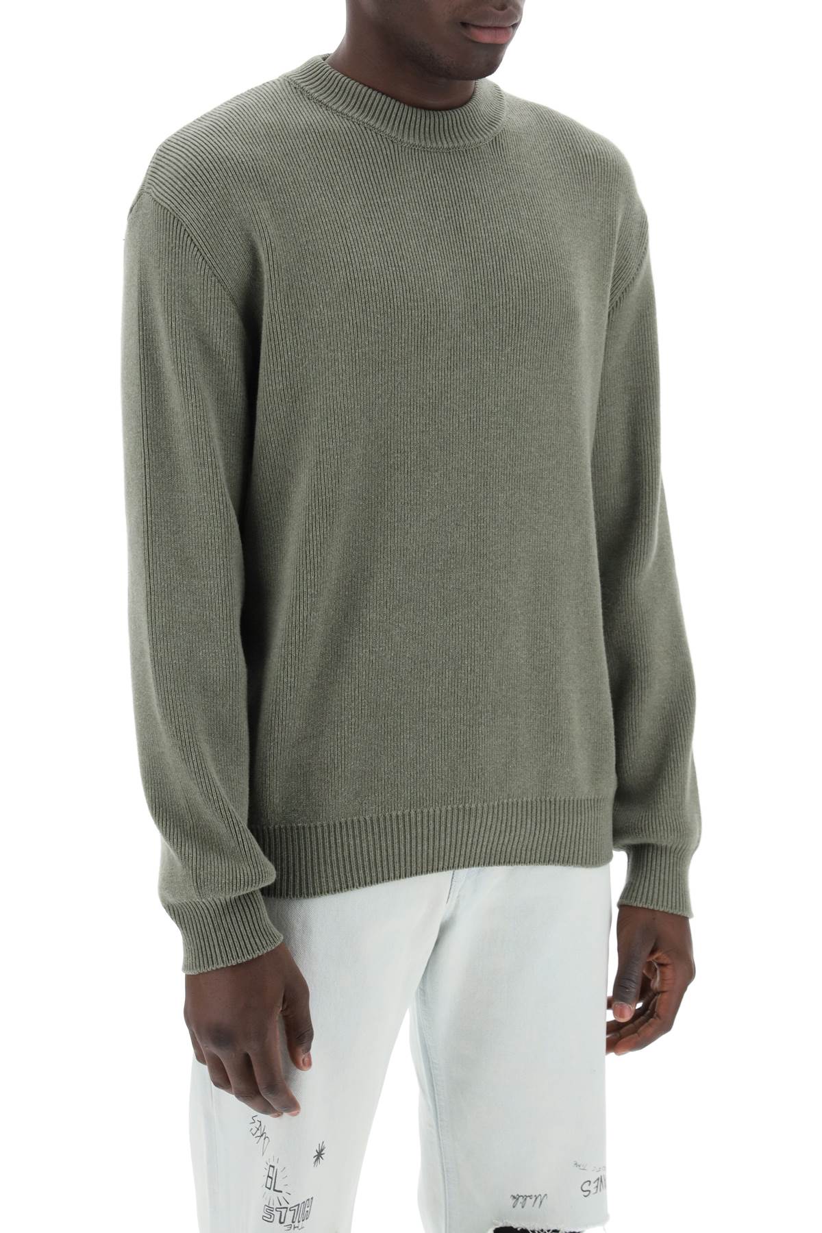 GOLDEN GOOSE davis cotton rib sweater