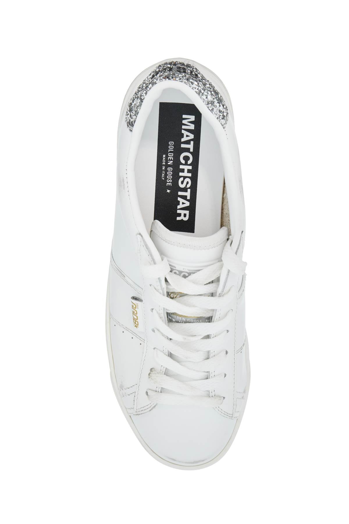 GOLDEN GOOSE smooth leather matchstar sneakers in