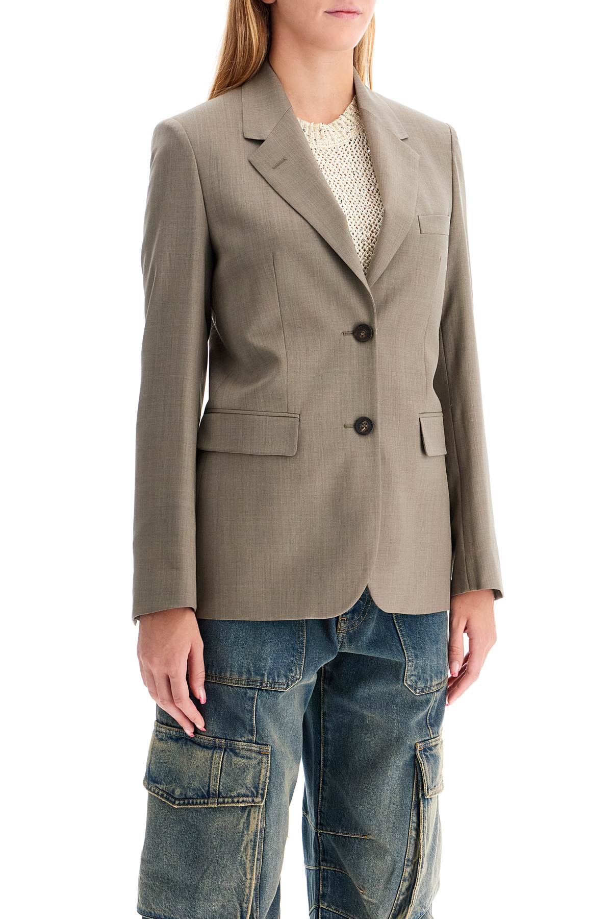 GOLDEN GOOSE tailored wool fresco jacket for