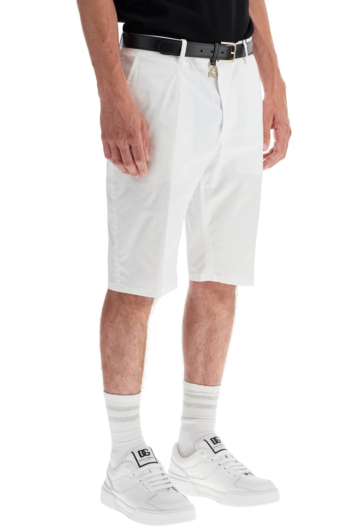 DOLCE & GABBANA stretch cotton bermuda shorts