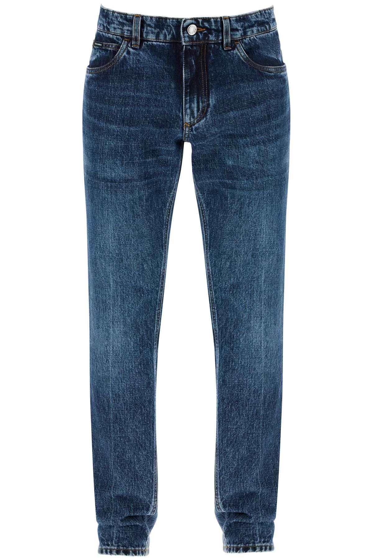 DOLCE & GABBANA regular jeans with contrasting pocket