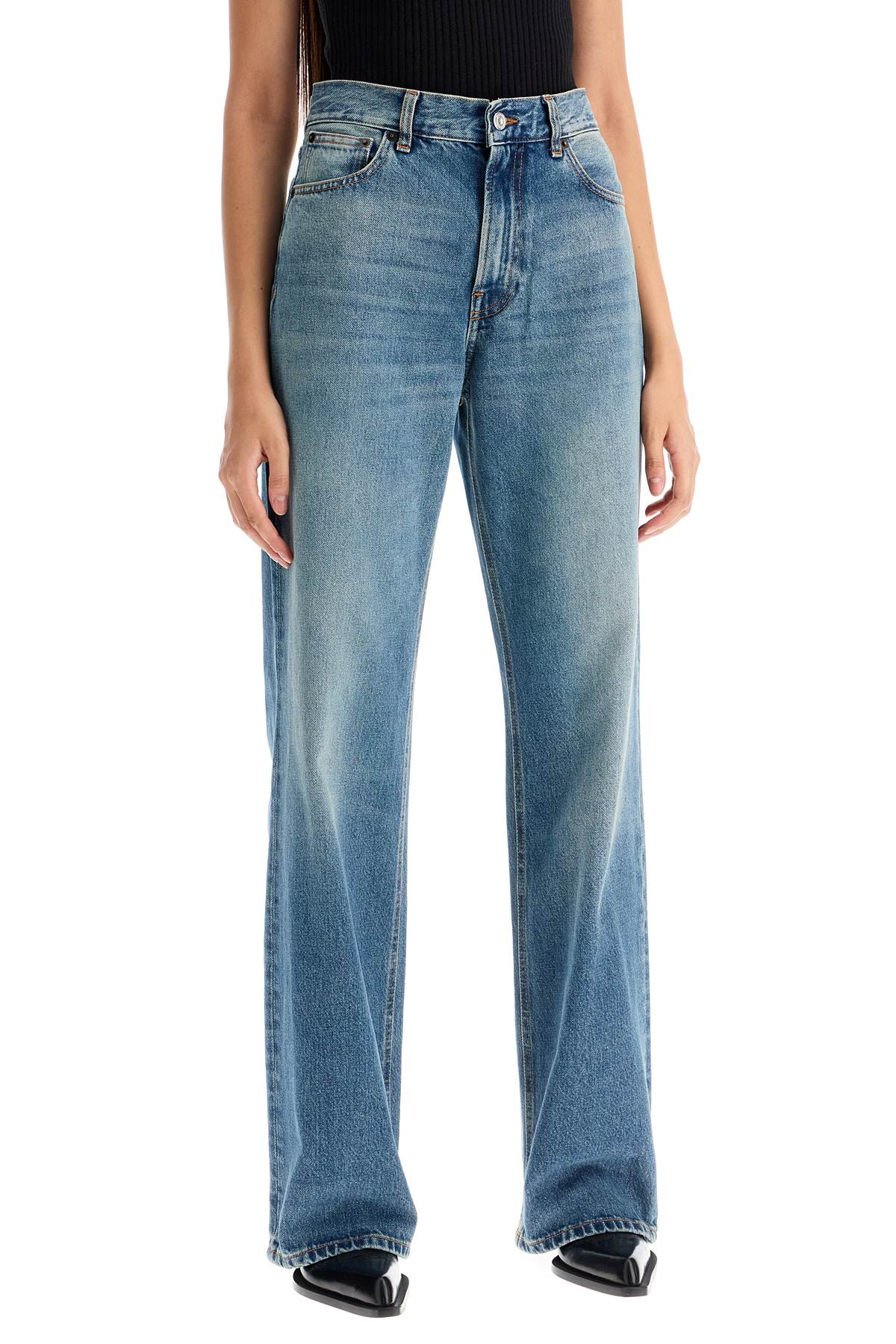 HAIKURE korean straight leg jeans