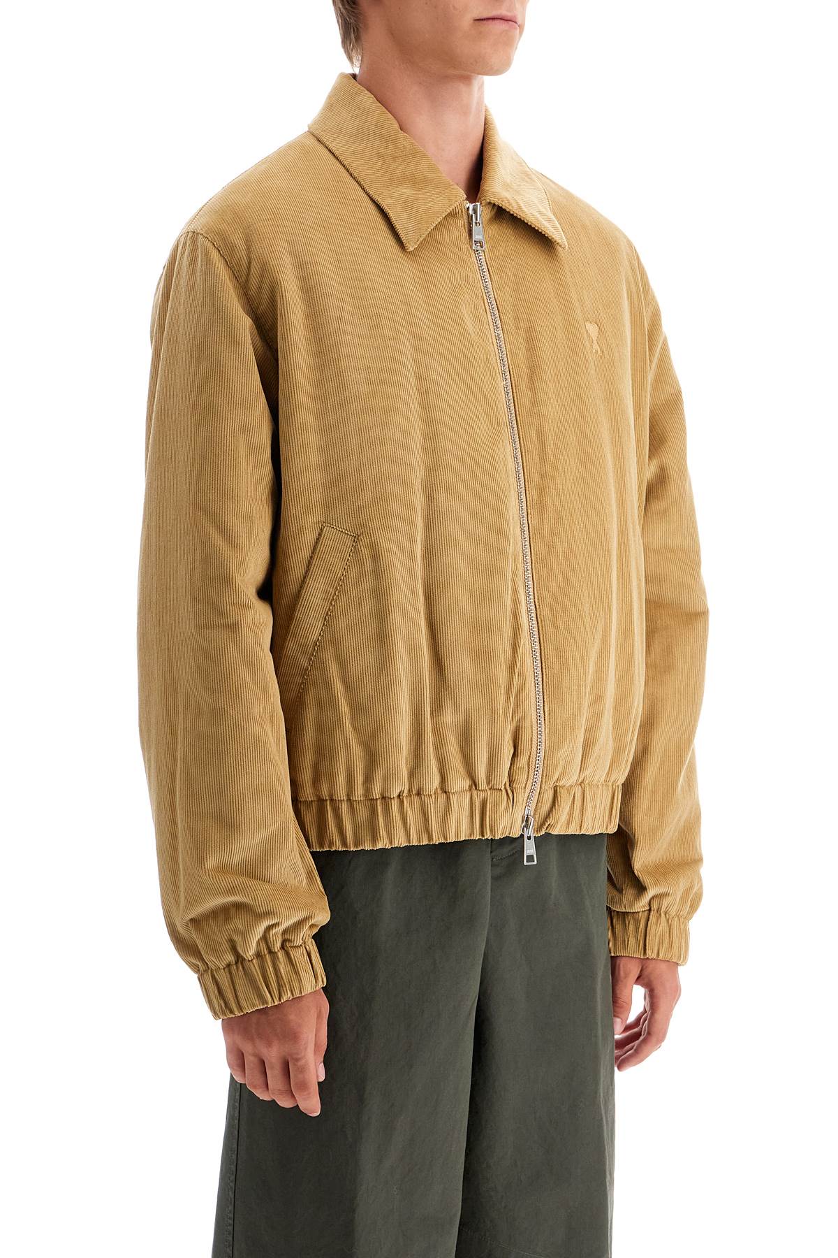 AMI ALEXANDRE MATIUSSI corduroy bomber jacket