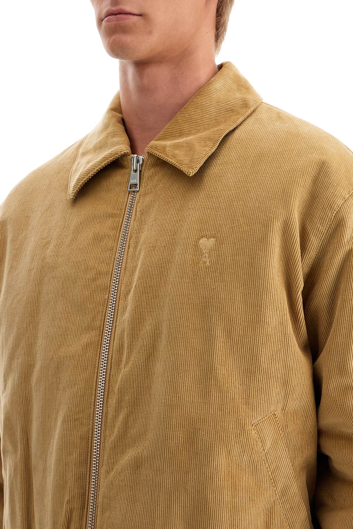 AMI ALEXANDRE MATIUSSI corduroy bomber jacket