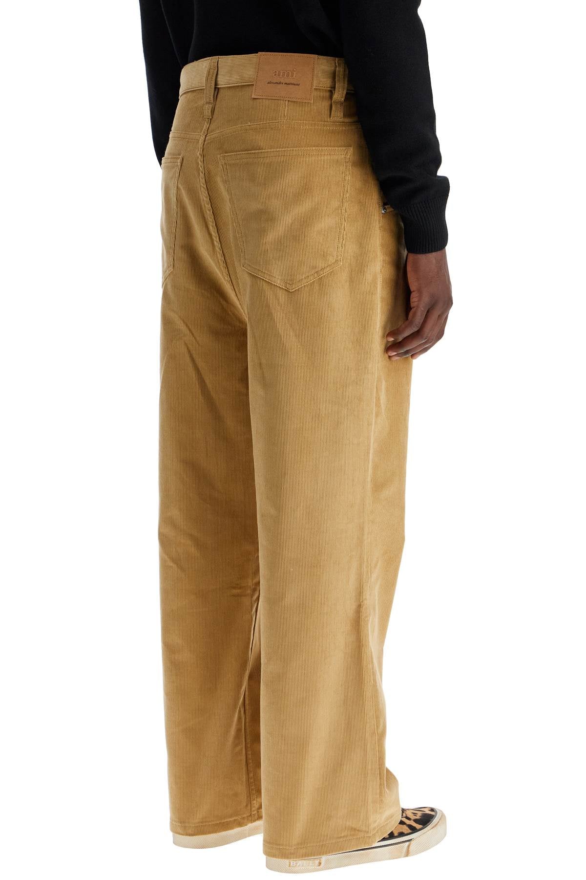 AMI ALEXANDRE MATIUSSI baggy corduroy pants with rib