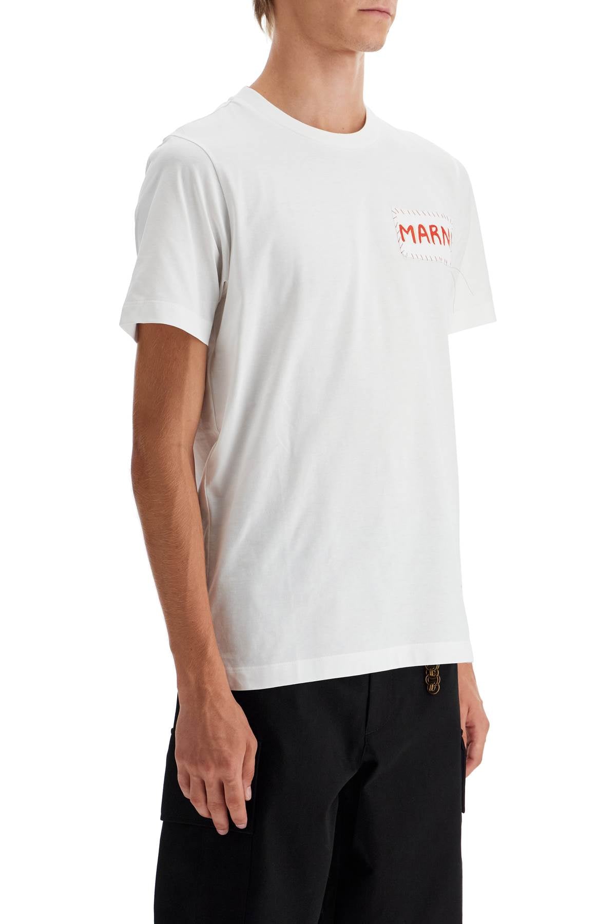 MARNI t-shirt with patch logo design