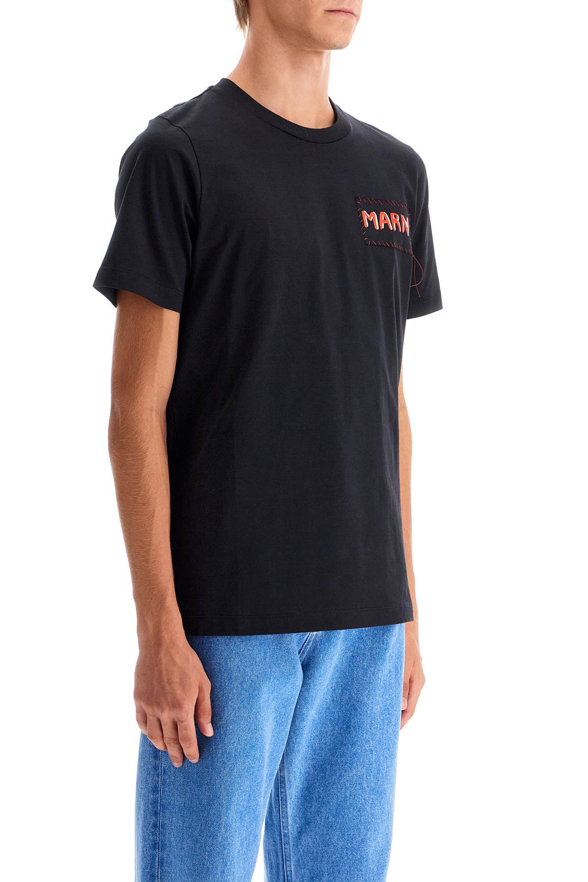 MARNI t-shirt with patch logo design