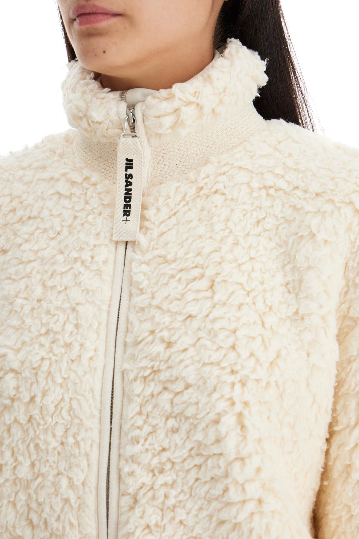 JIL SANDER jacket in teddy knit