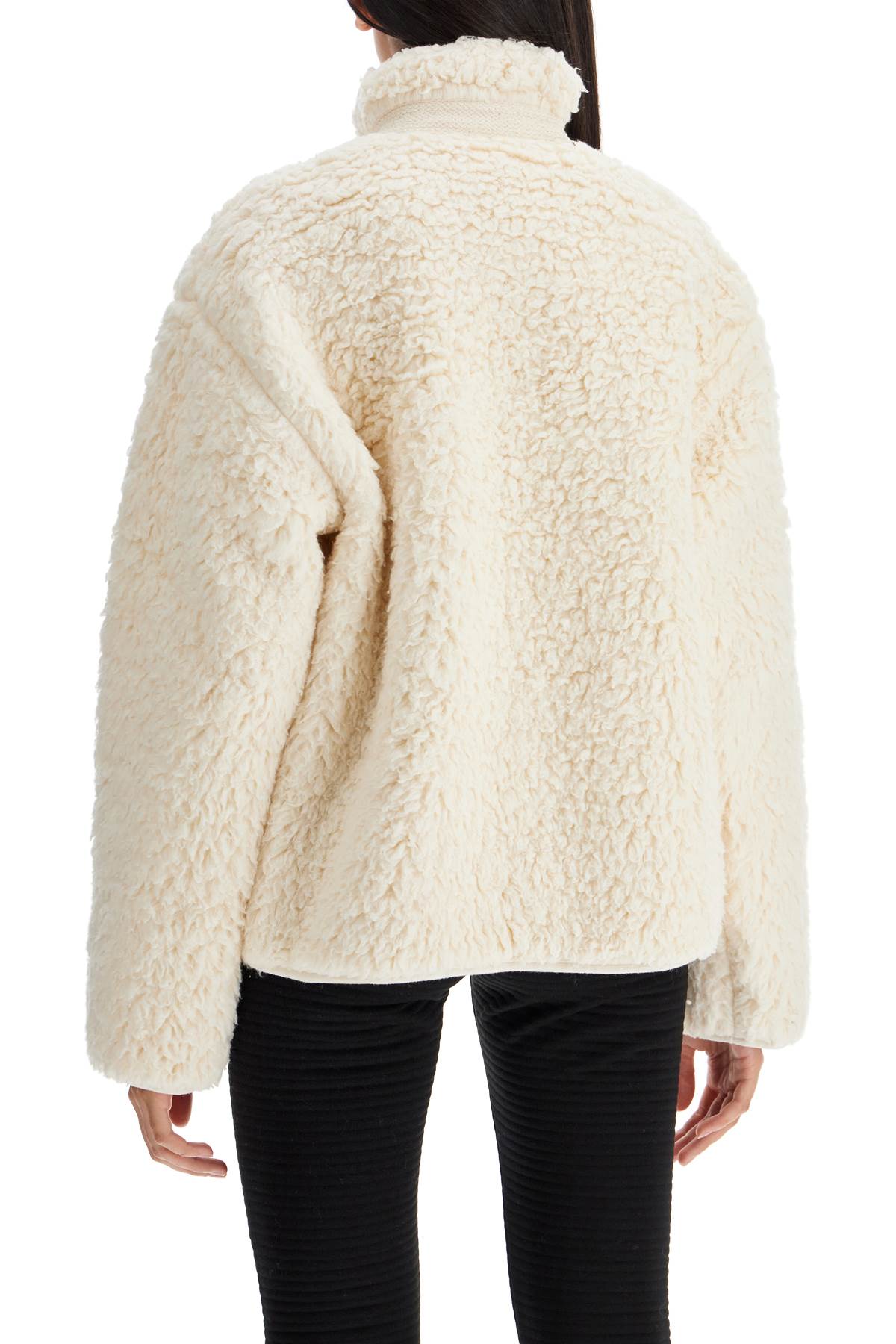 JIL SANDER jacket in teddy knit