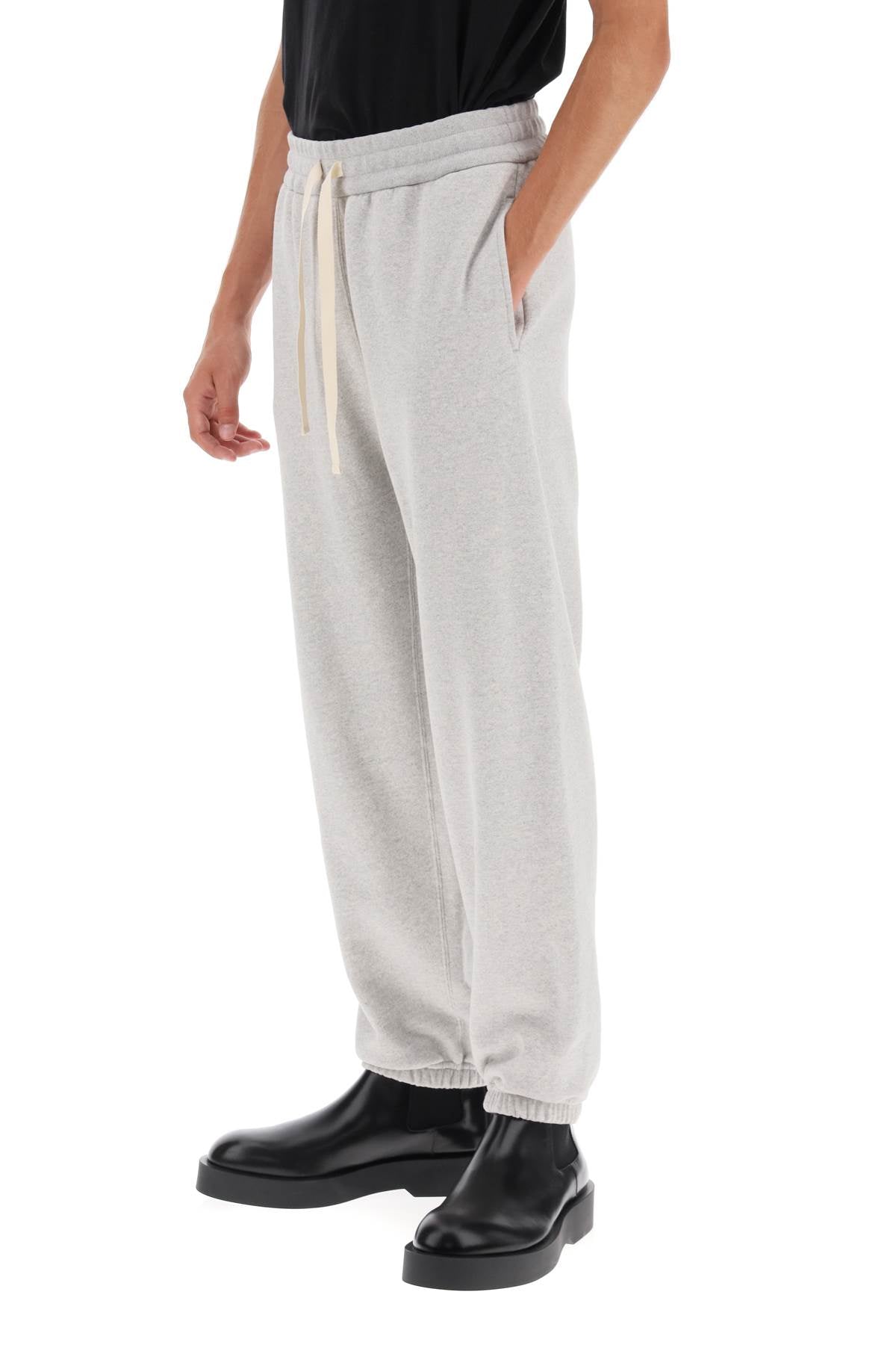 JIL SANDER cotton drawstring sweatpants